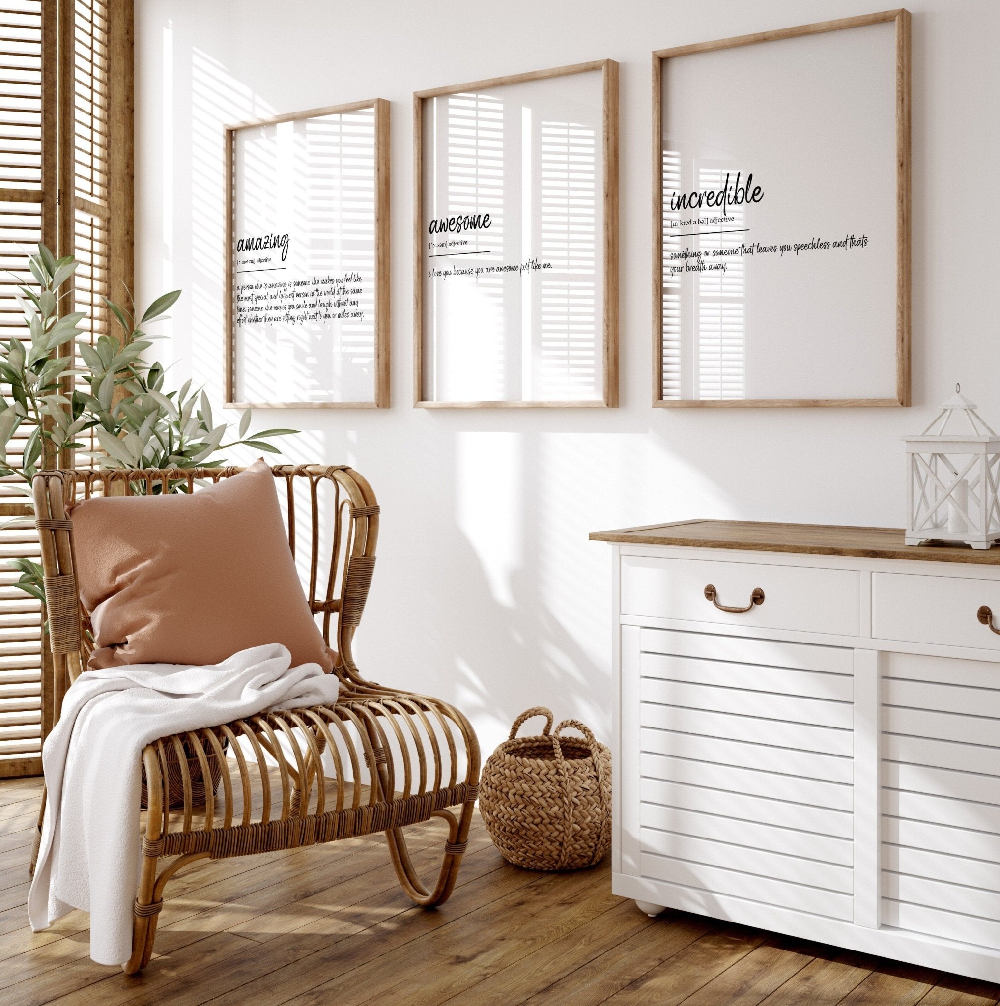 Incredible, Amazing, Awesome Set Of 3 Definition Prints - Magic Posters