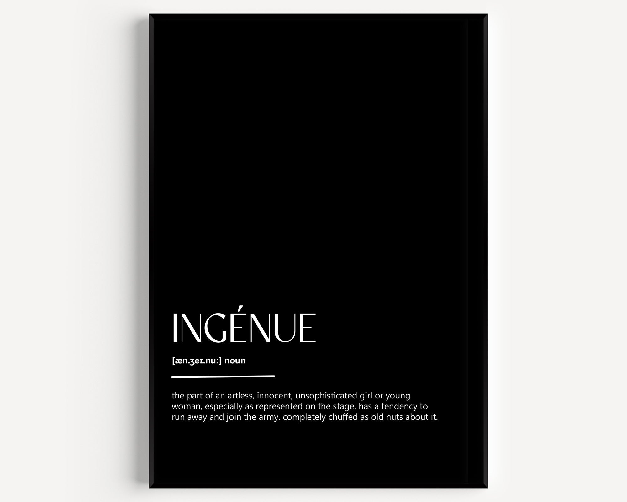 Ingénue Definition Print - Magic Posters