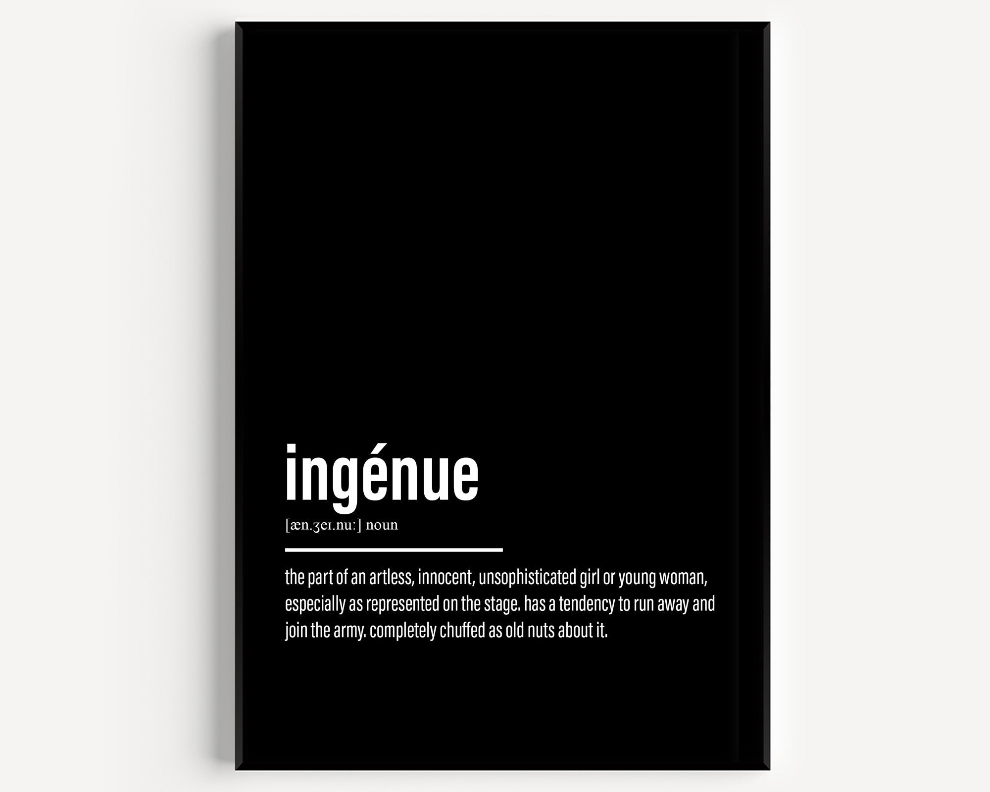 Ingénue Definition Print - Magic Posters