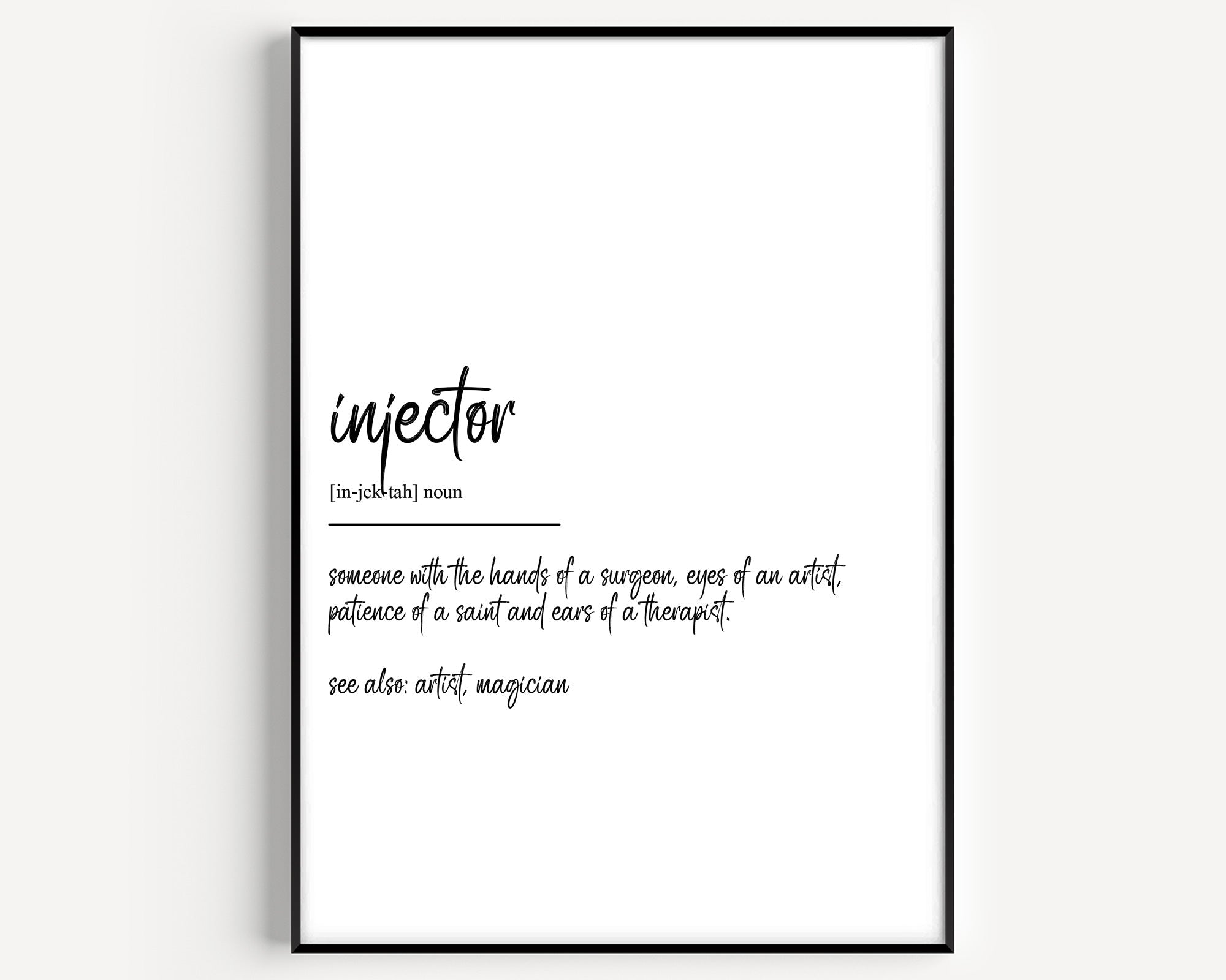 Injector Definition Print - Magic Posters