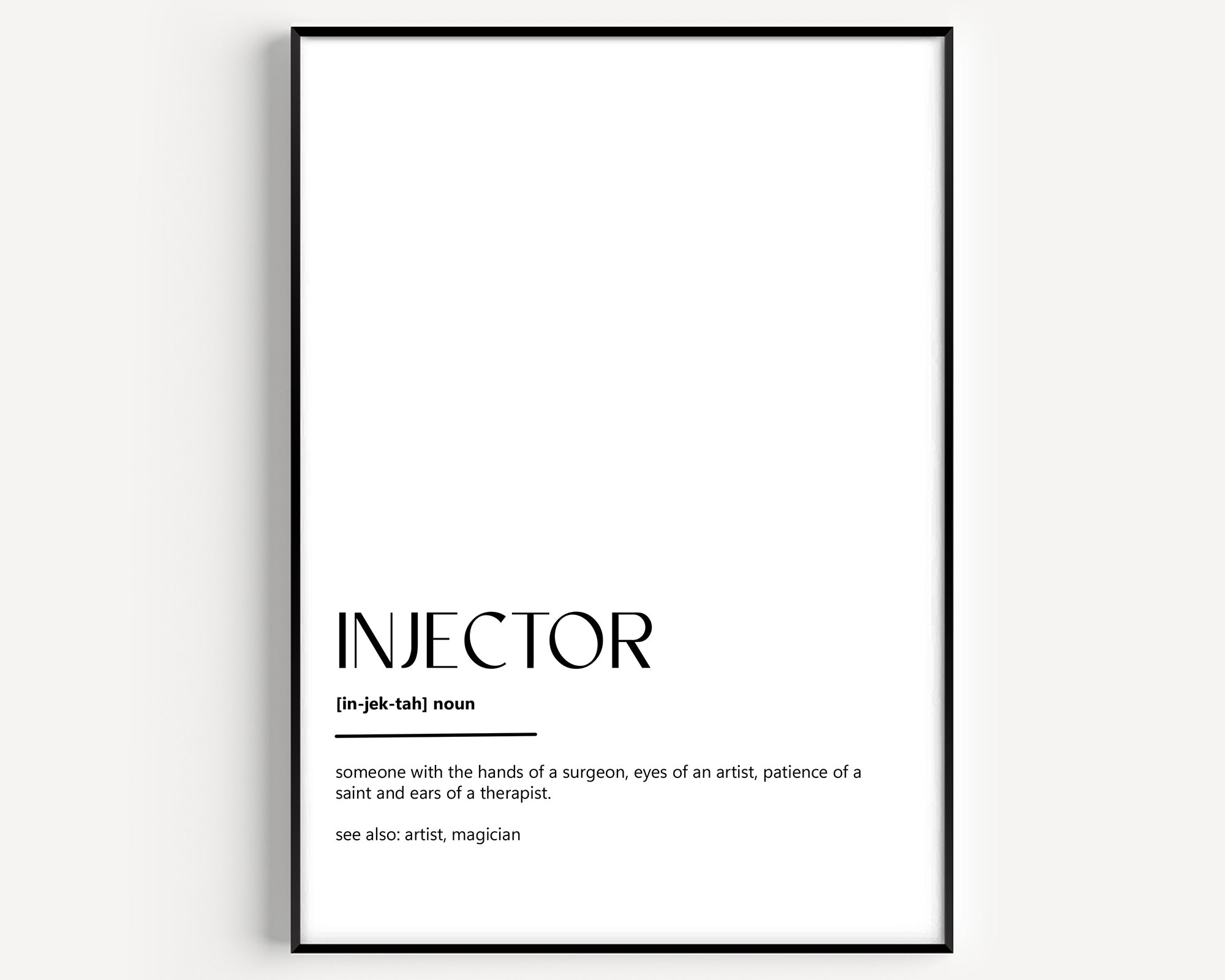 Injector Definition Print - Magic Posters
