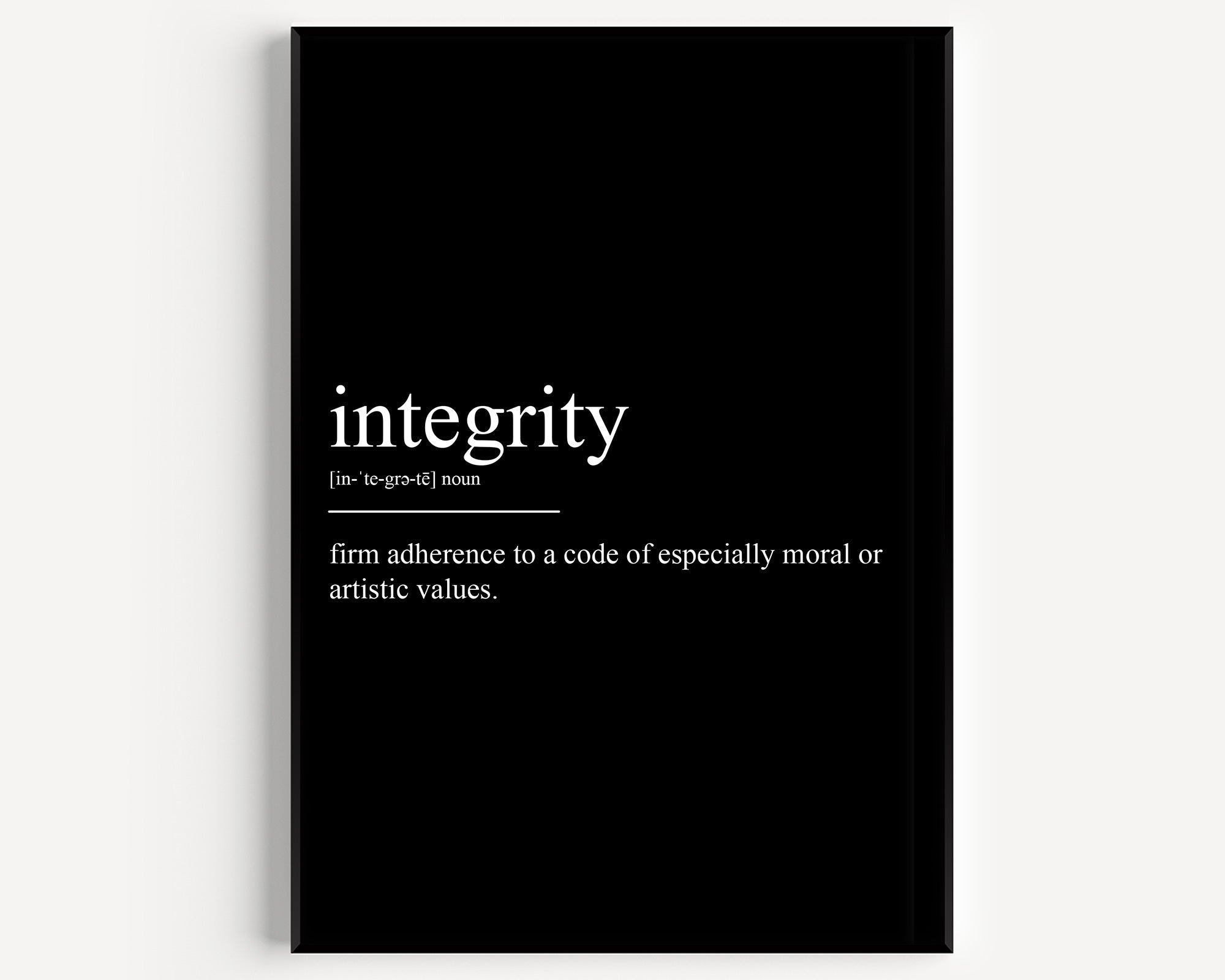 Integrity Definition Print - Version 4 - Magic Posters