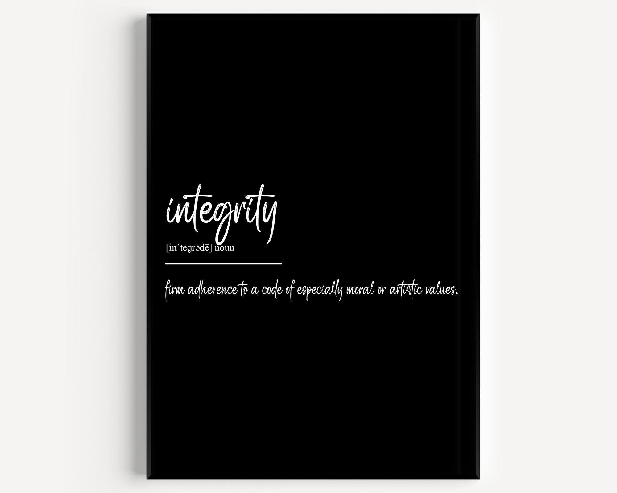 Integrity Definition Print - Version 4 - Magic Posters
