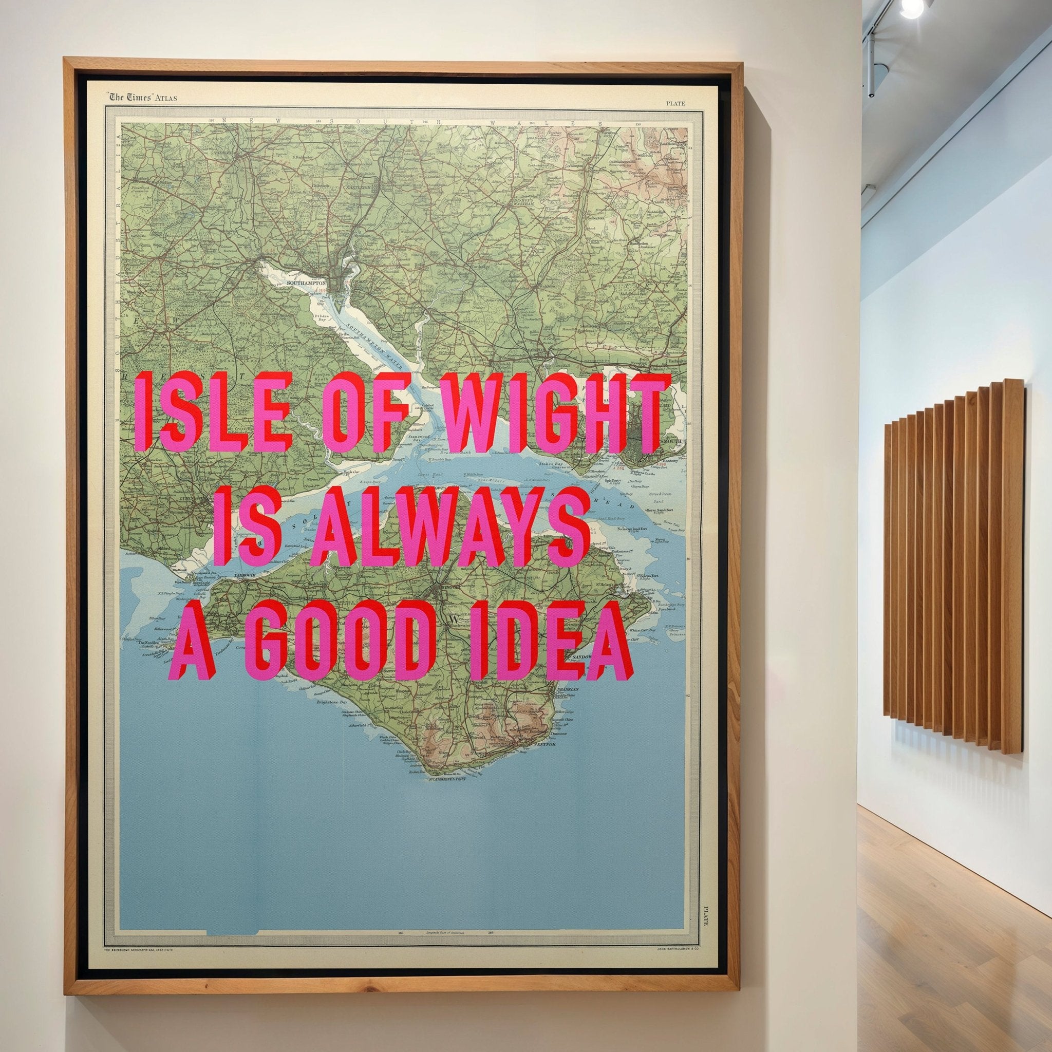 Isle Of Wight Retro Pop Art Map Print - Magic Posters