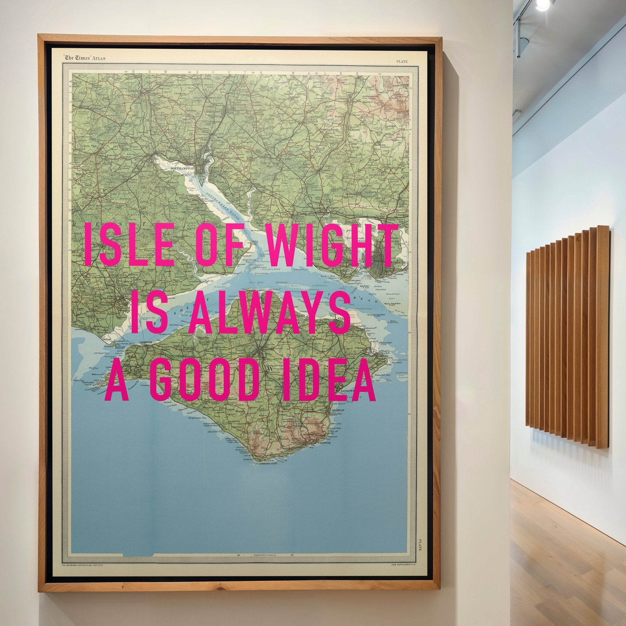 Isle Of Wight Retro Pop Art Map Print - Magic Posters
