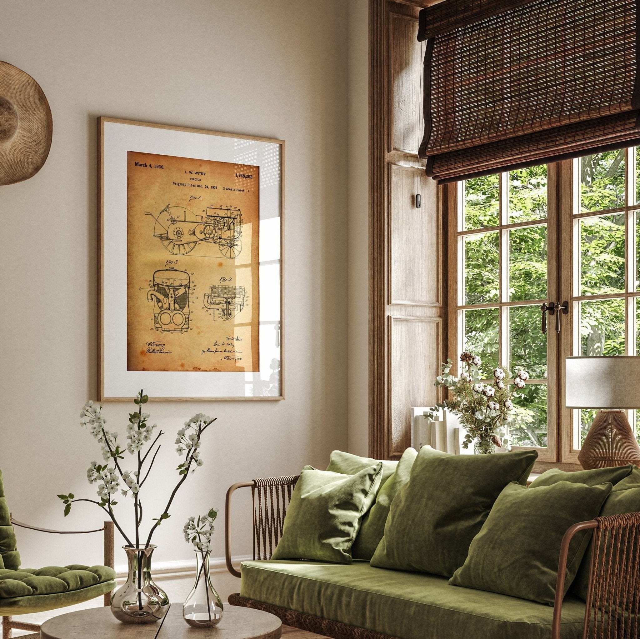 John Deere Tractor 1930 Patent Print - Magic Posters