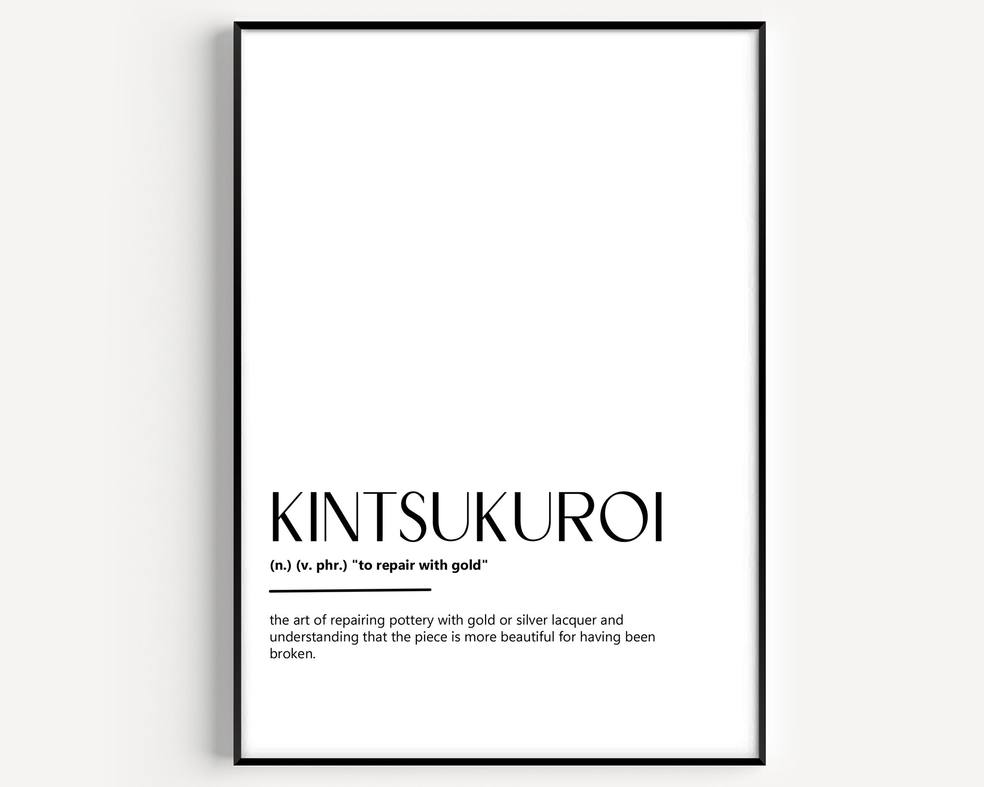 Kintsukuroi Definition Print - Magic Posters