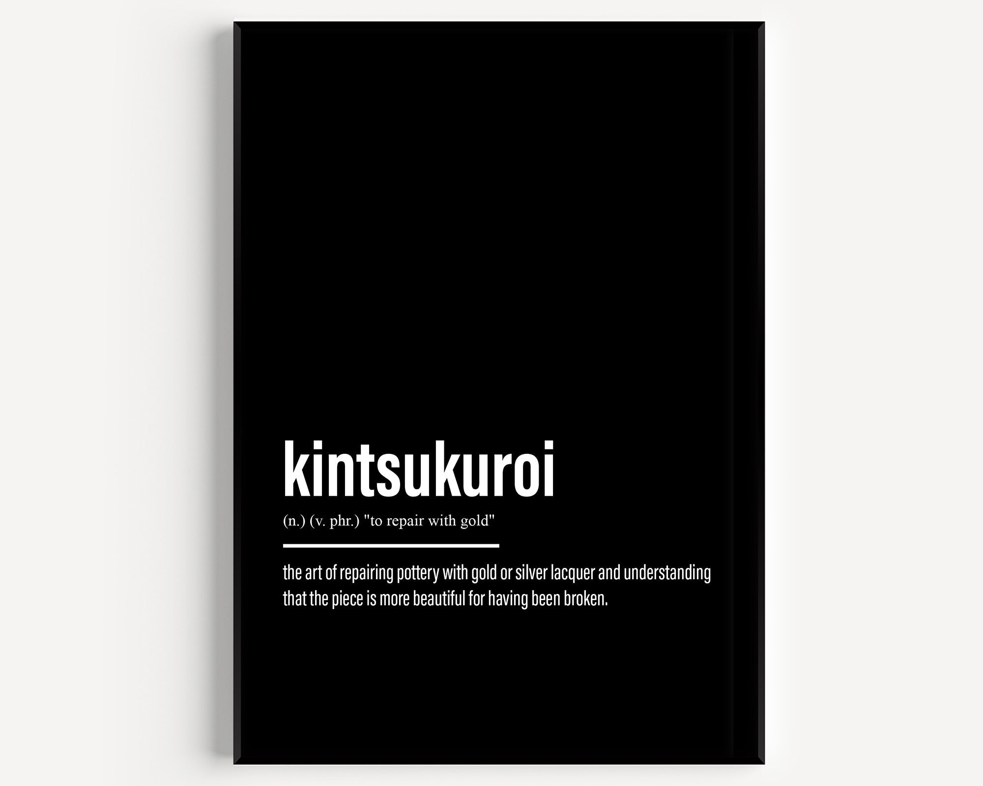 Kintsukuroi Definition Print - Magic Posters