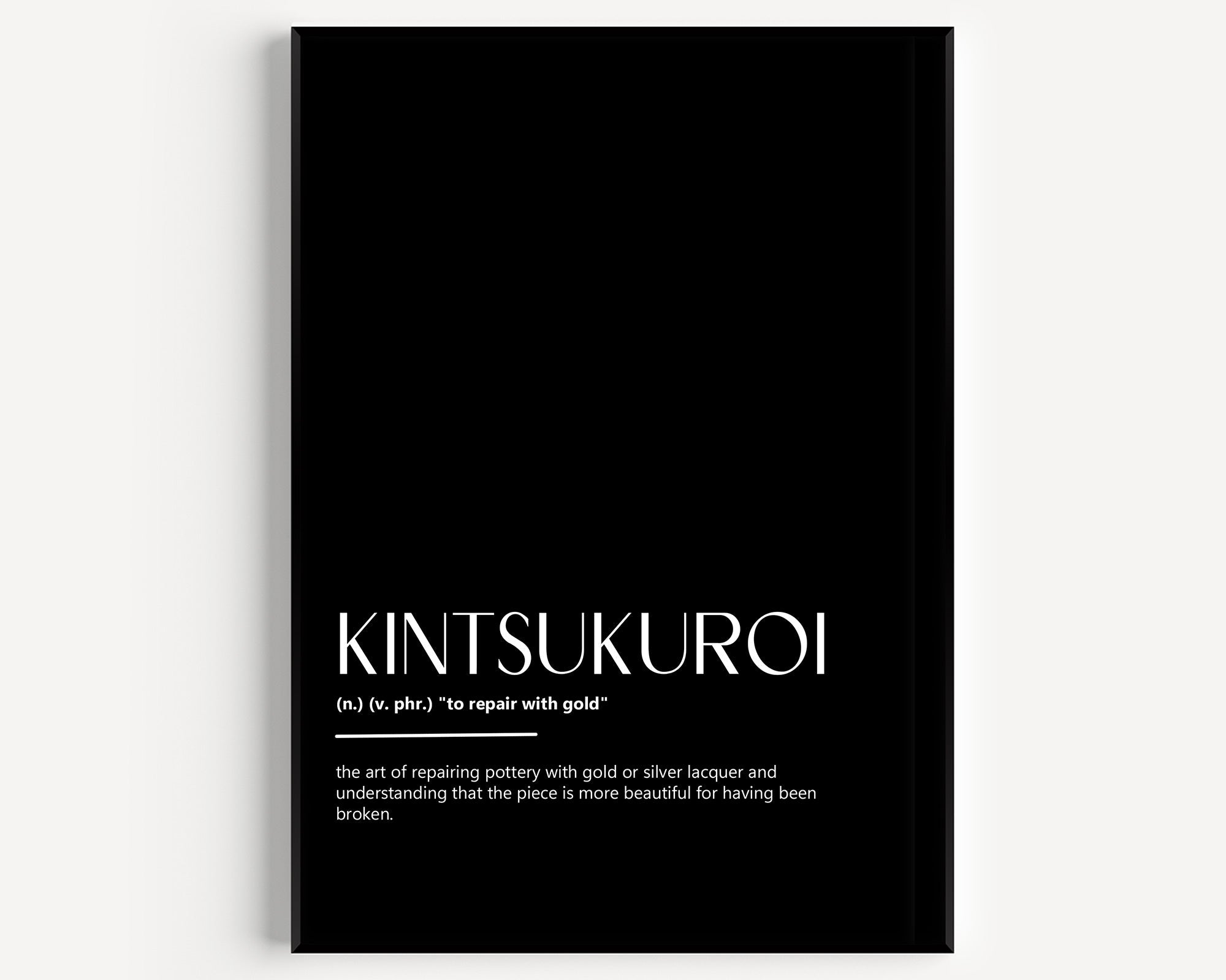 Kintsukuroi Definition Print - Magic Posters