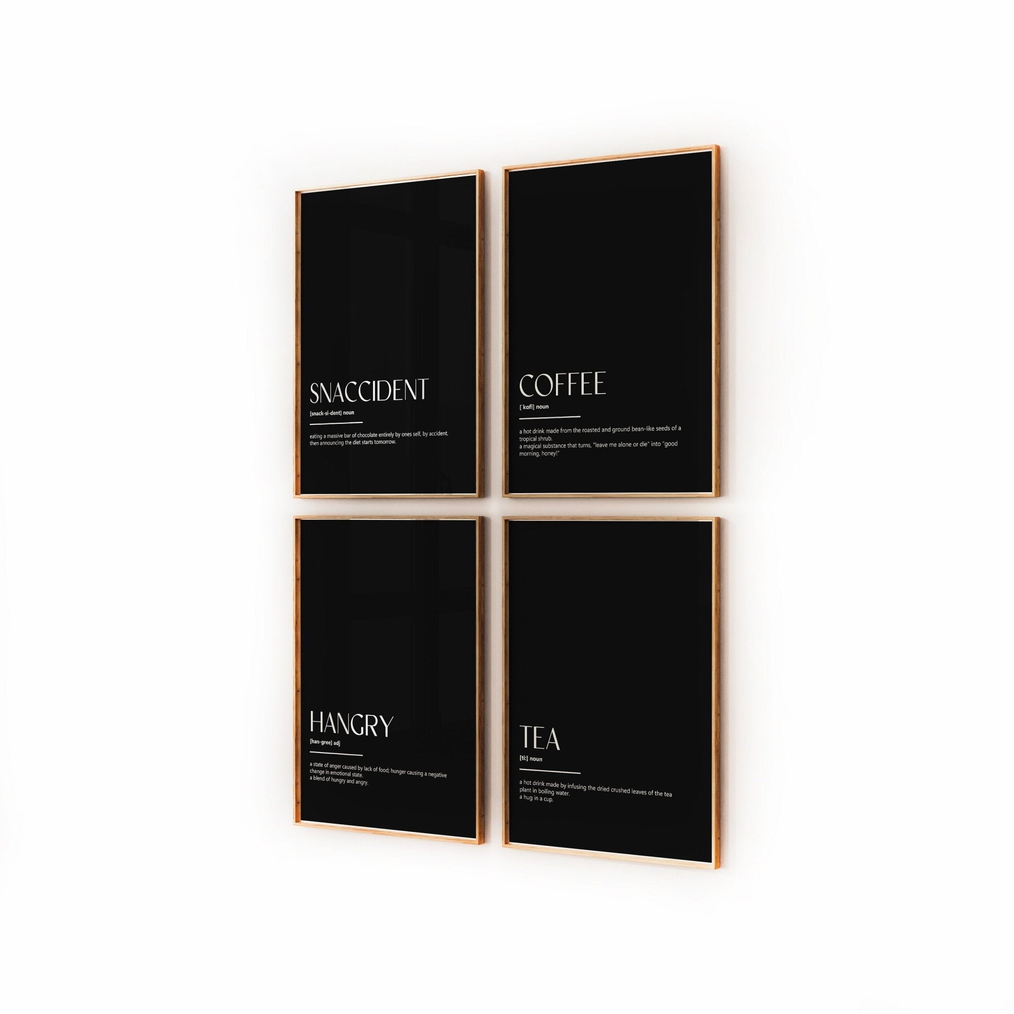 Kitchen Wall Art Set Of 4 Definition Prints - Magic Posters