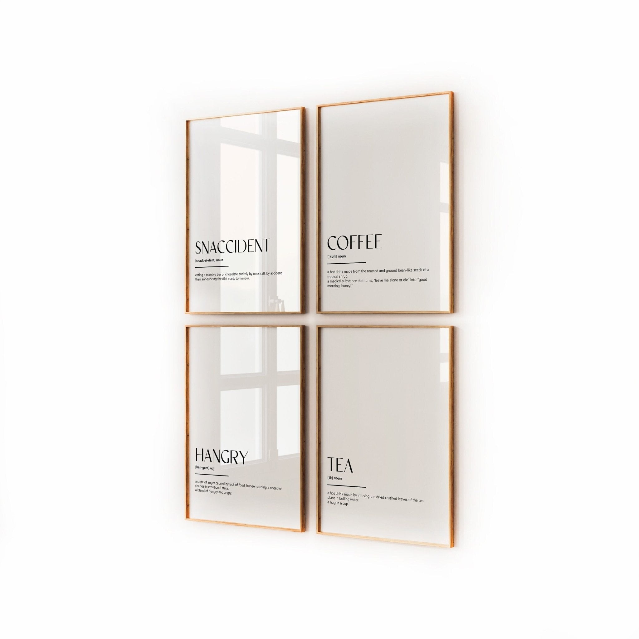 Kitchen Wall Art Set Of 4 Definition Prints - Magic Posters