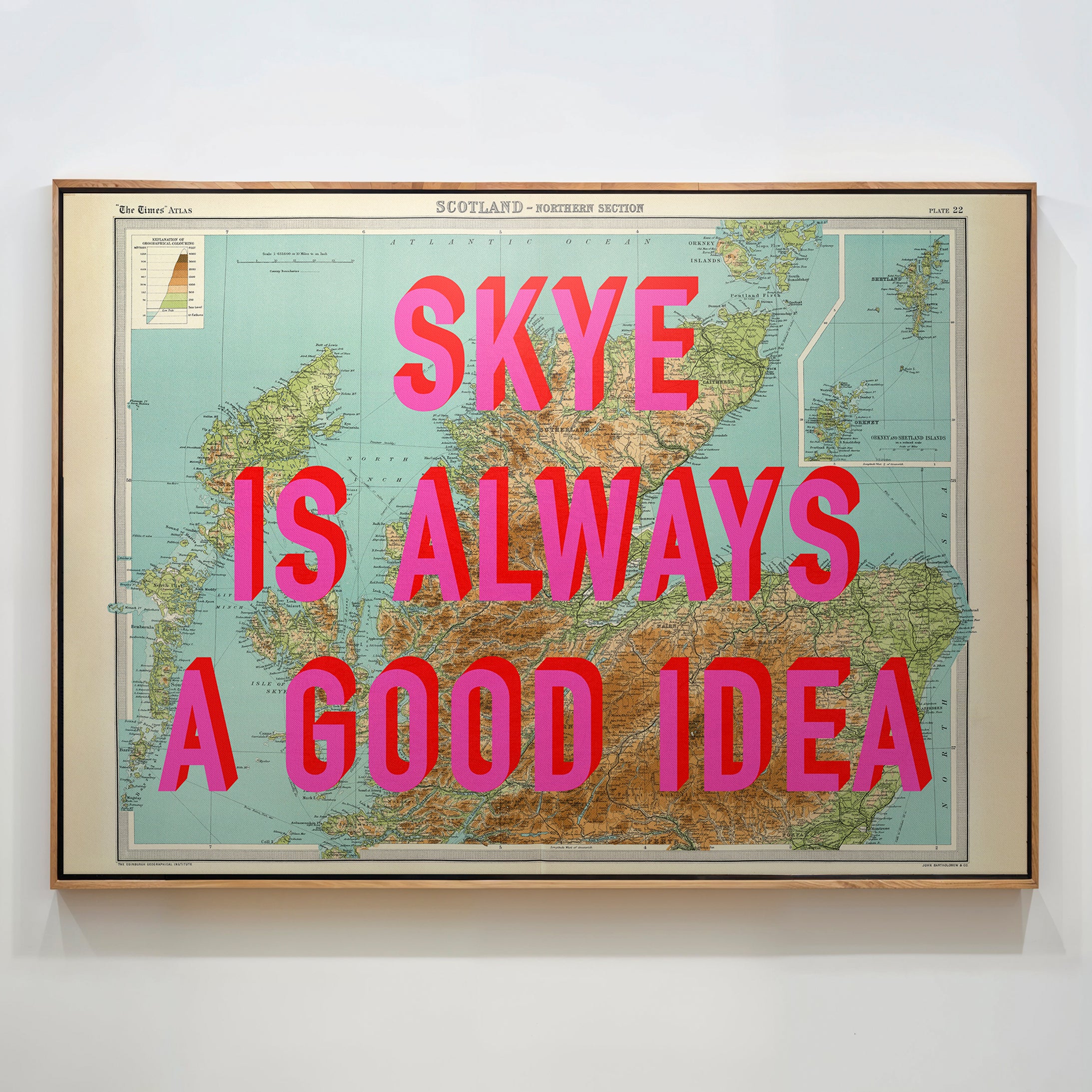 Isle Of Skye Retro Pop Art Map Print
