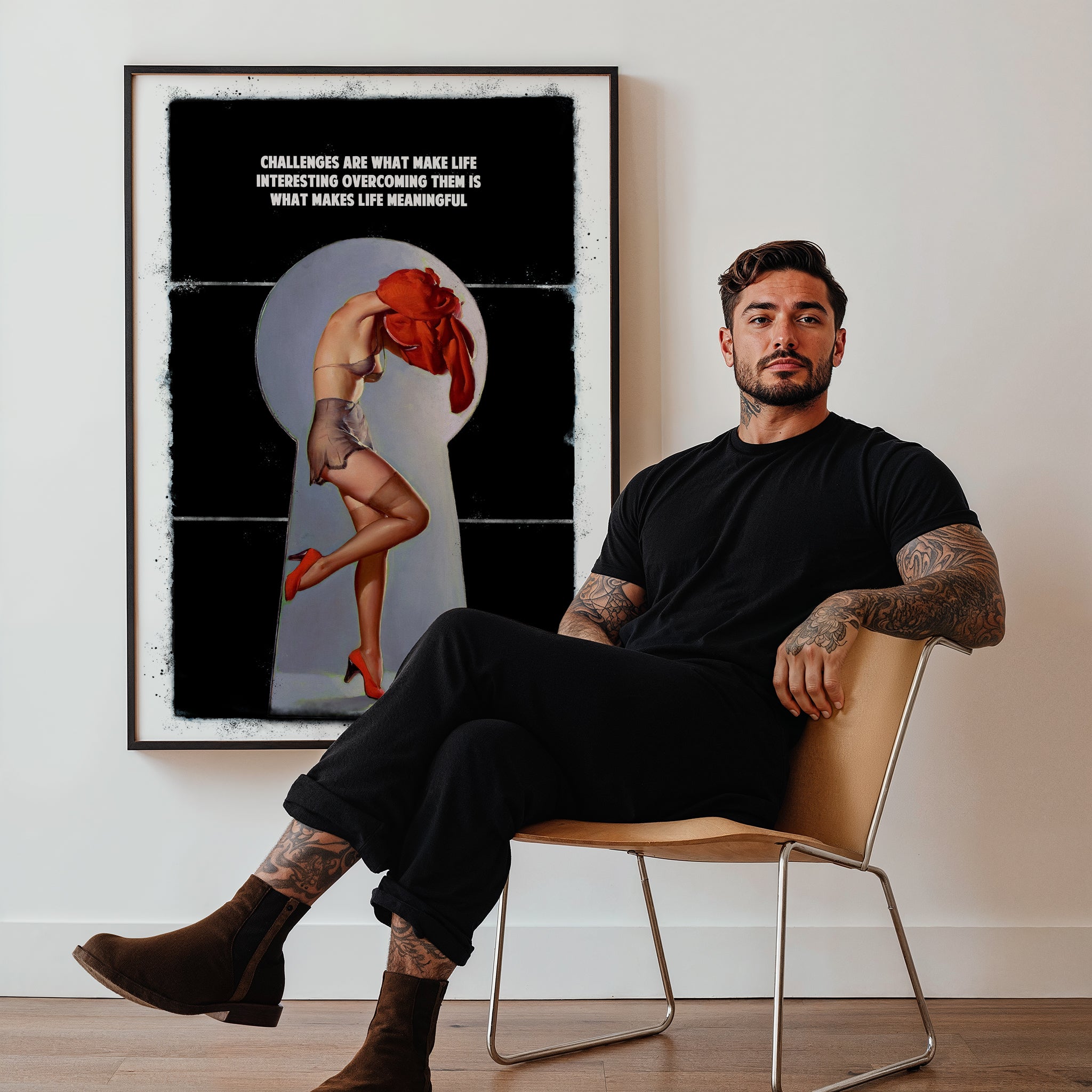 Limited Edition James Robins Challenges Print - Black - Magic Posters