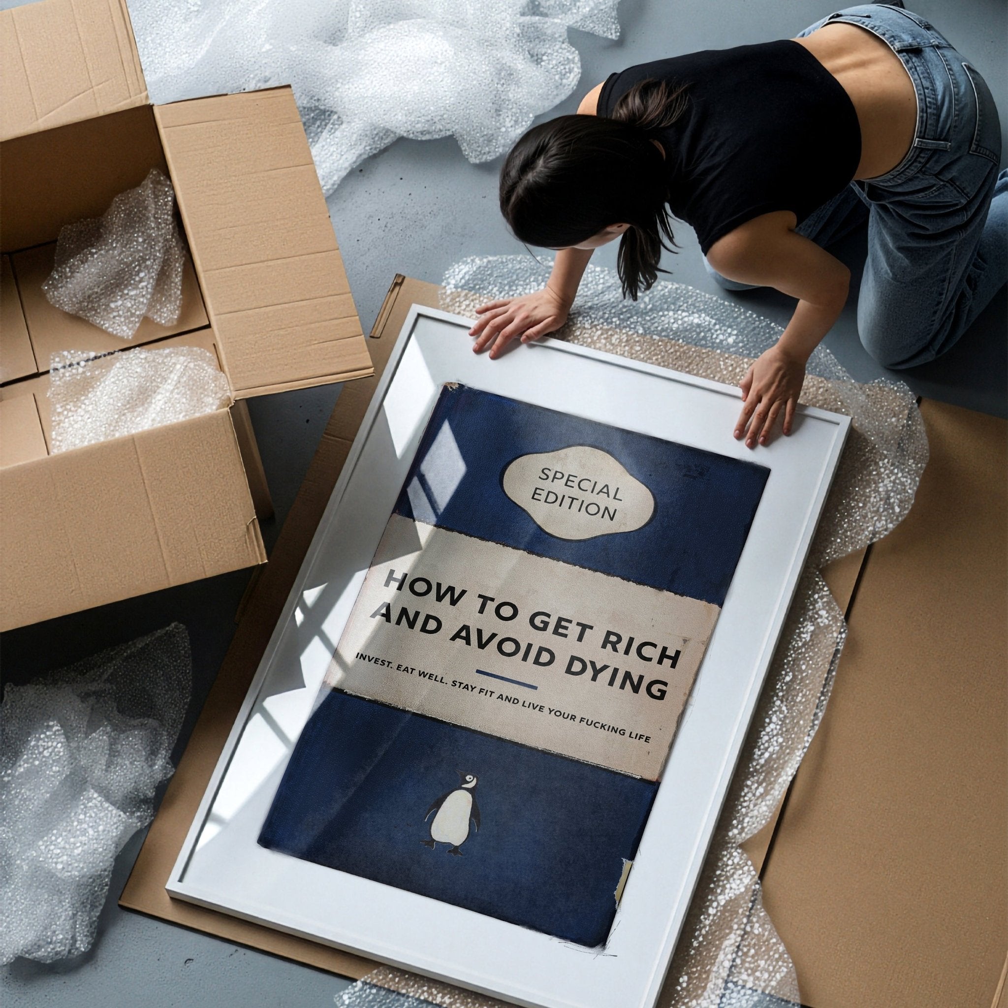 Limited Edition James Robins How To Get Rich And Avoid Dying Print - Magic Posters