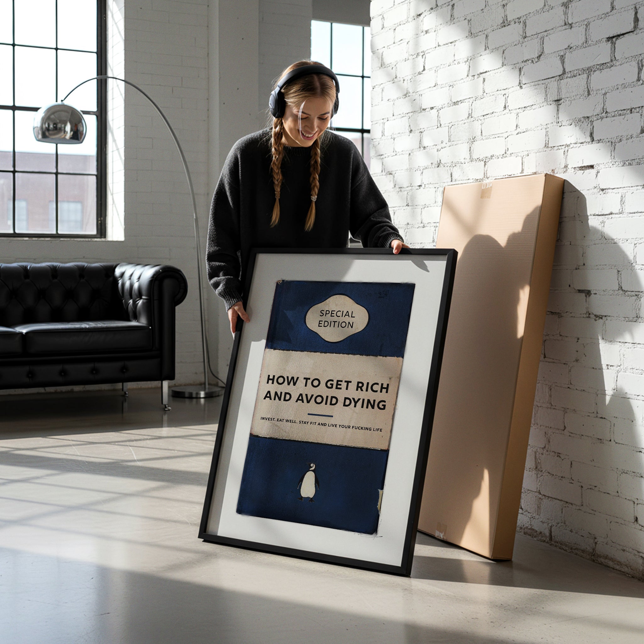 Limited Edition James Robins How To Get Rich And Avoid Dying Print - Magic Posters