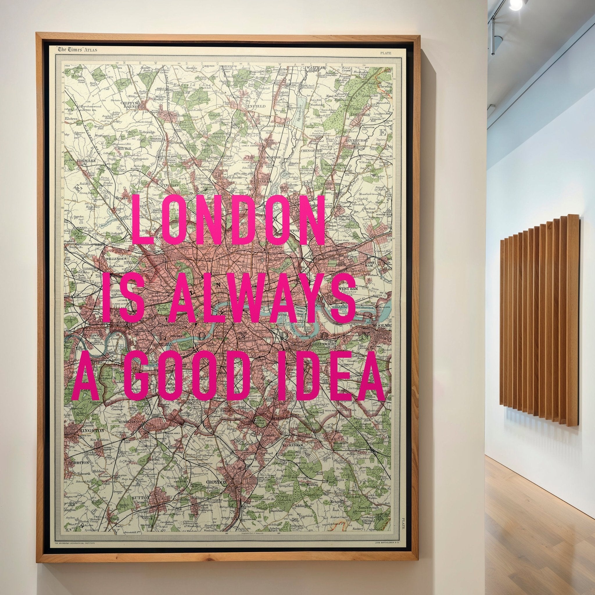 London Retro Pop Art Map Print - Magic Posters