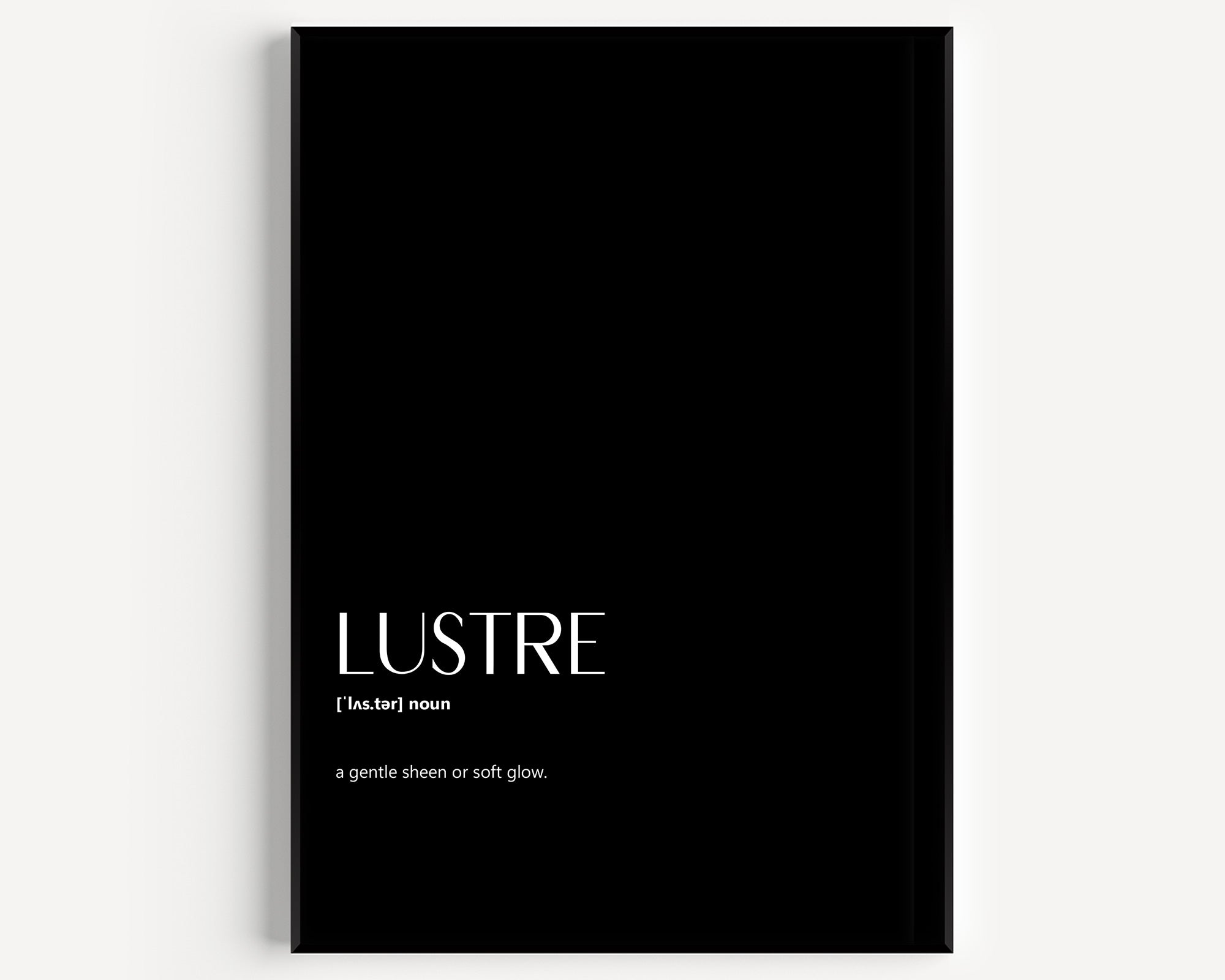 Lustre Definition Print - Magic Posters