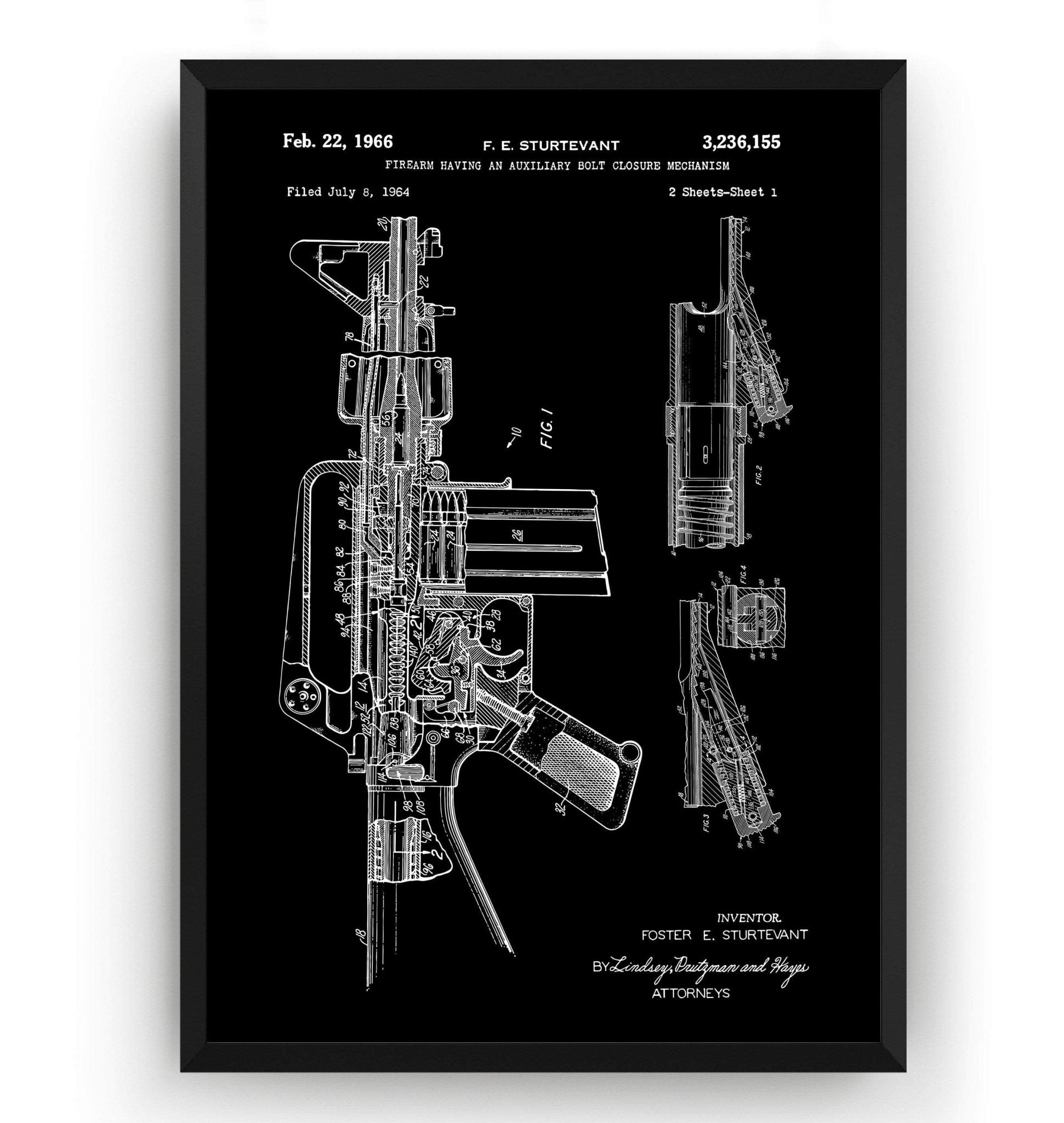 M-16 Patent Print - Magic Posters