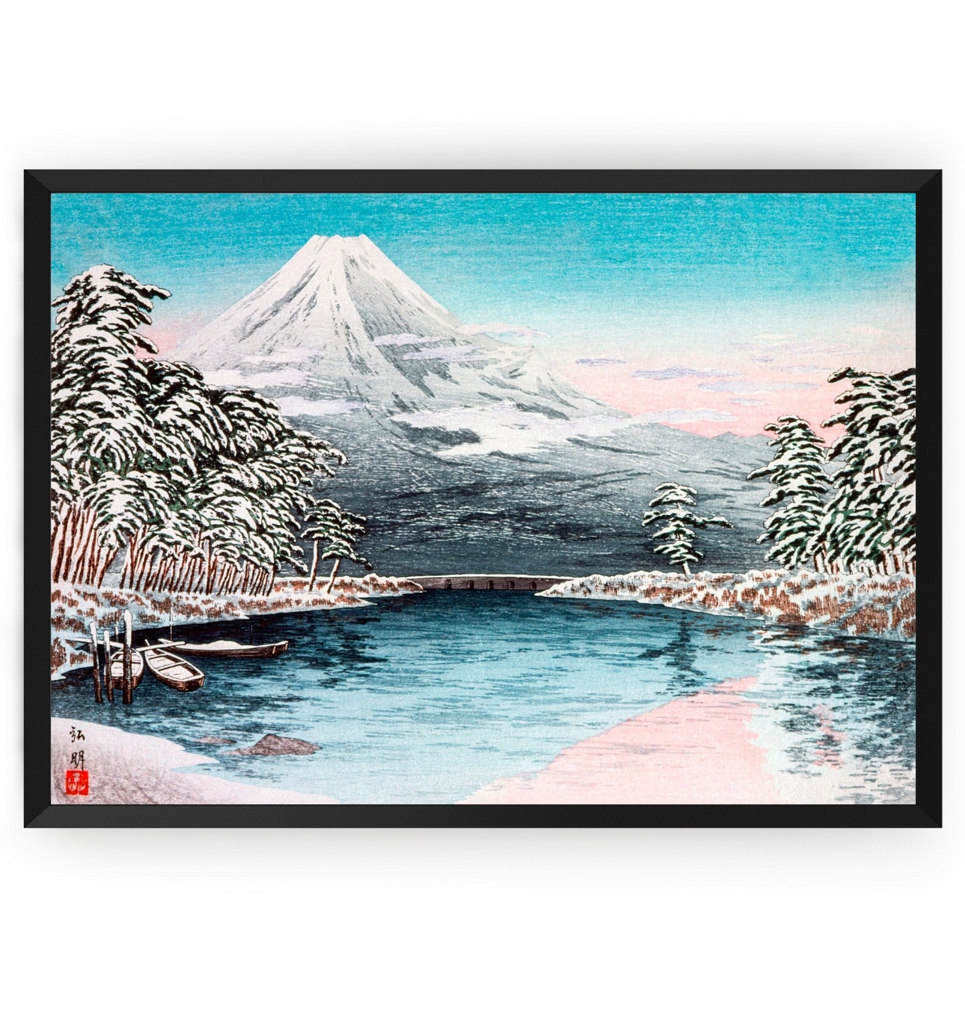Mount Fuji From Tagonoura, Snow Scene By Hiroaki Takahashi - Magic Posters