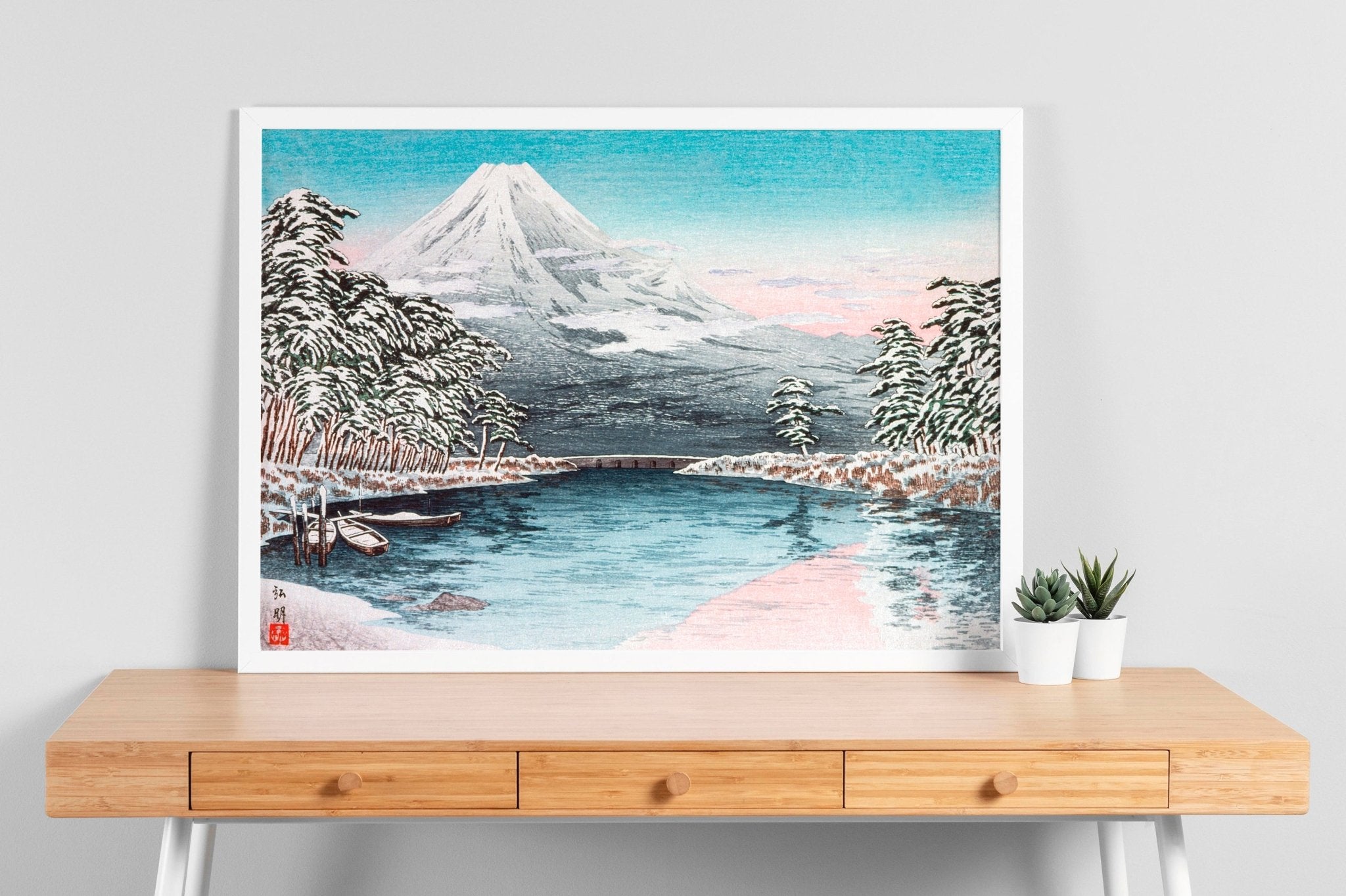 Mount Fuji From Tagonoura, Snow Scene By Hiroaki Takahashi - Magic Posters