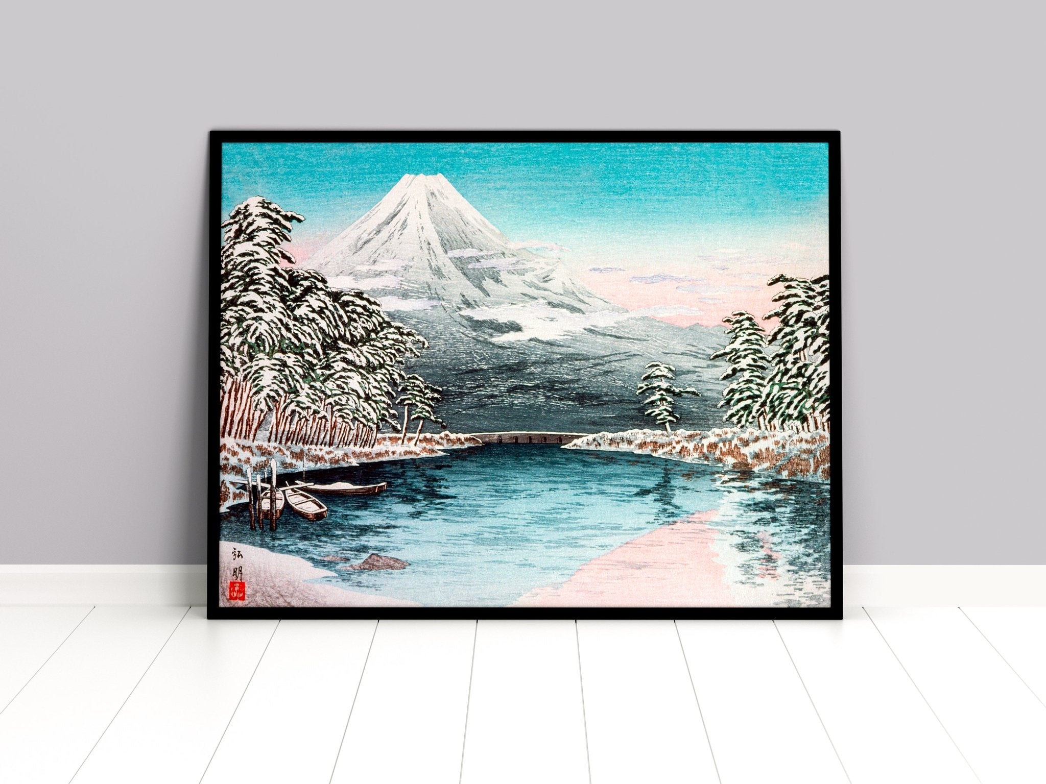 Mount Fuji From Tagonoura, Snow Scene By Hiroaki Takahashi - Magic Posters
