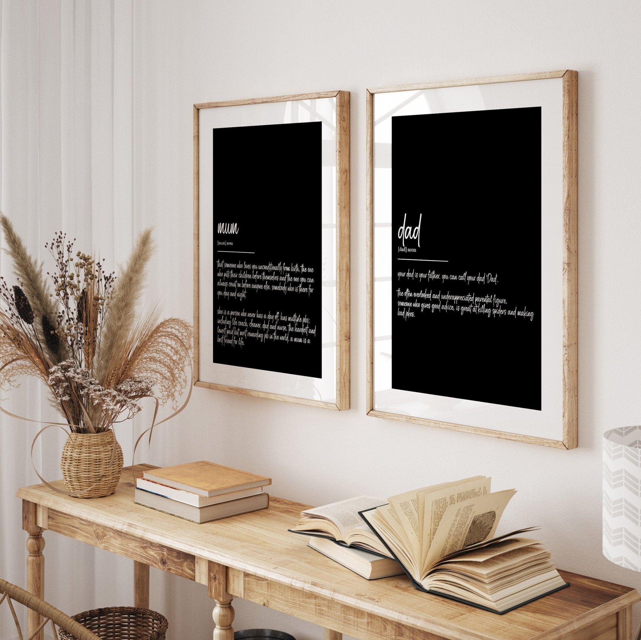 Mum & Dad Set Of 2 Definition Prints - Magic Posters