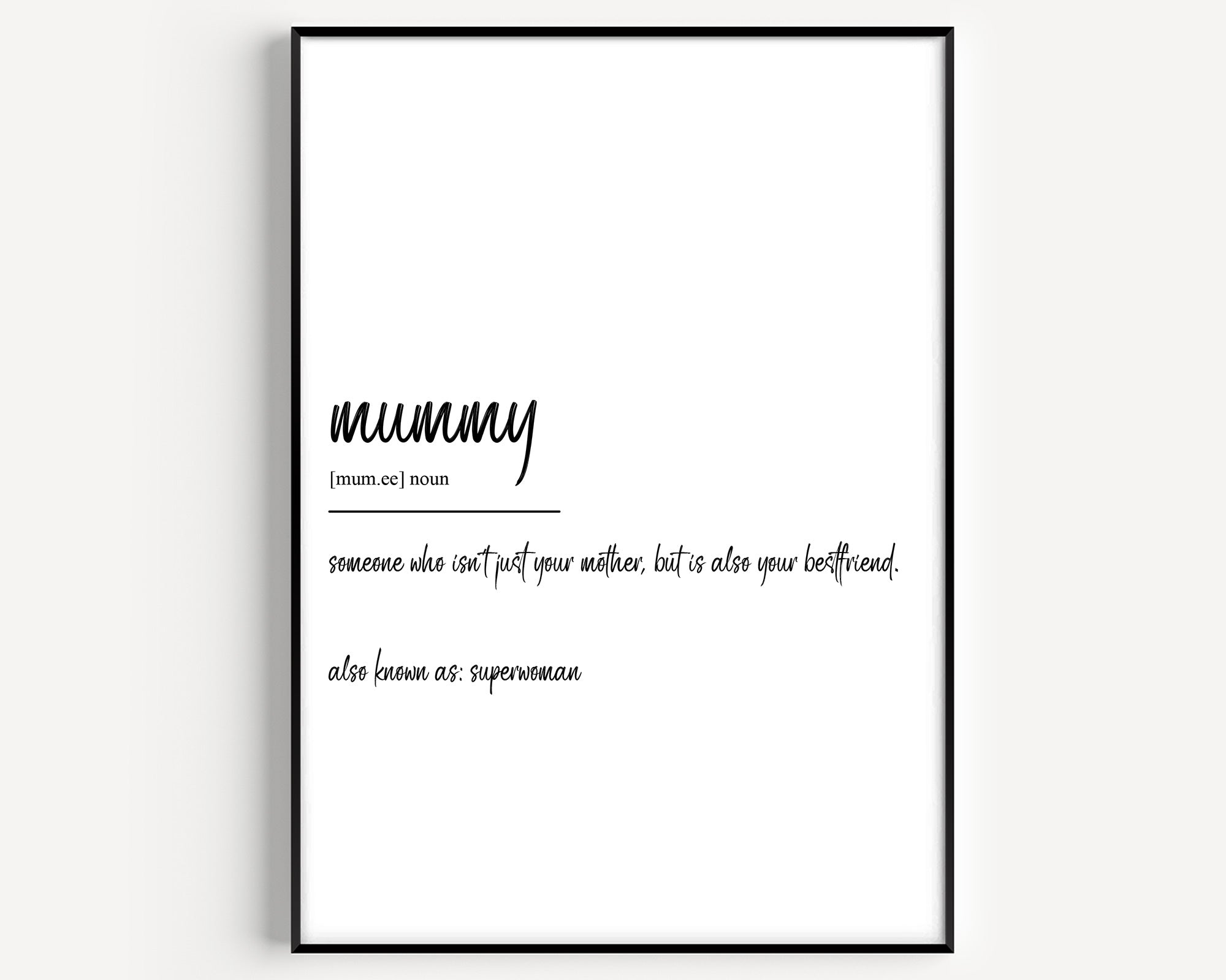 Mummy Definition Print - Magic Posters