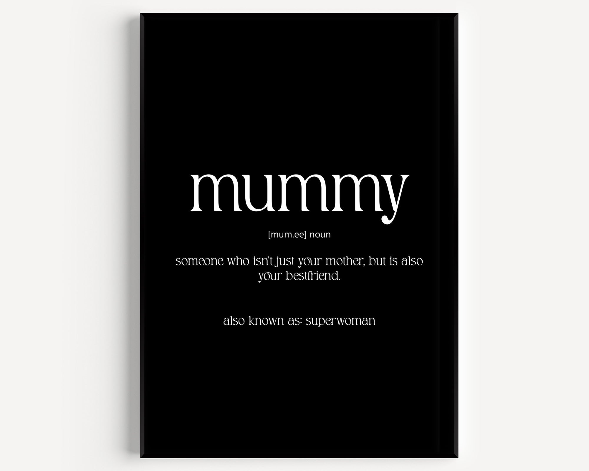 Mummy Definition Print - Magic Posters