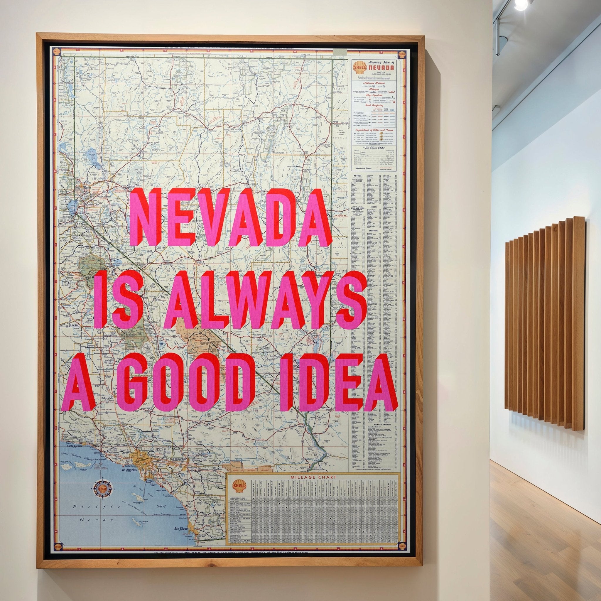 Nevada Retro Pop Art Map Print - Magic Posters