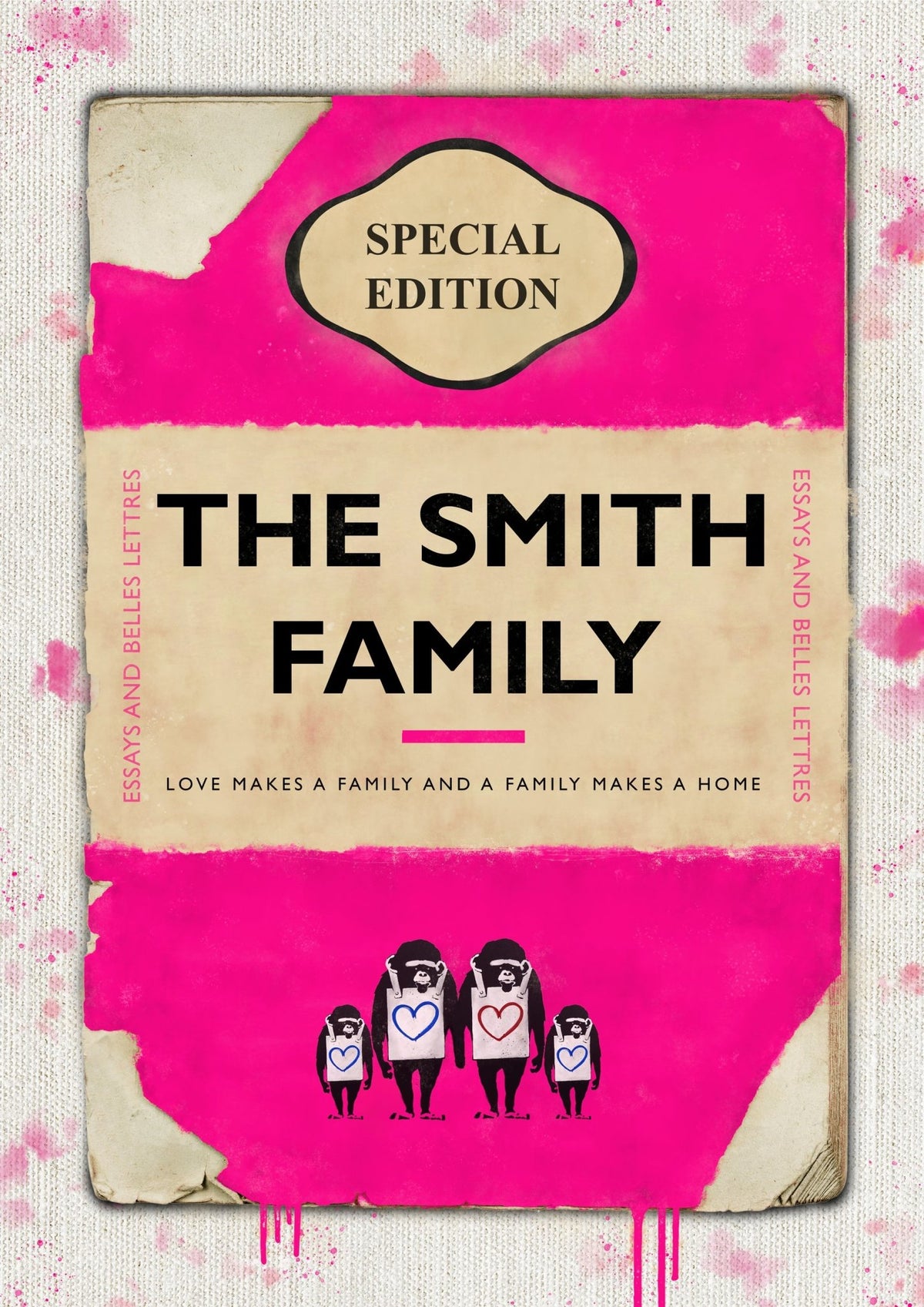 Personalised Book Cover Art Print (New Edition V2)