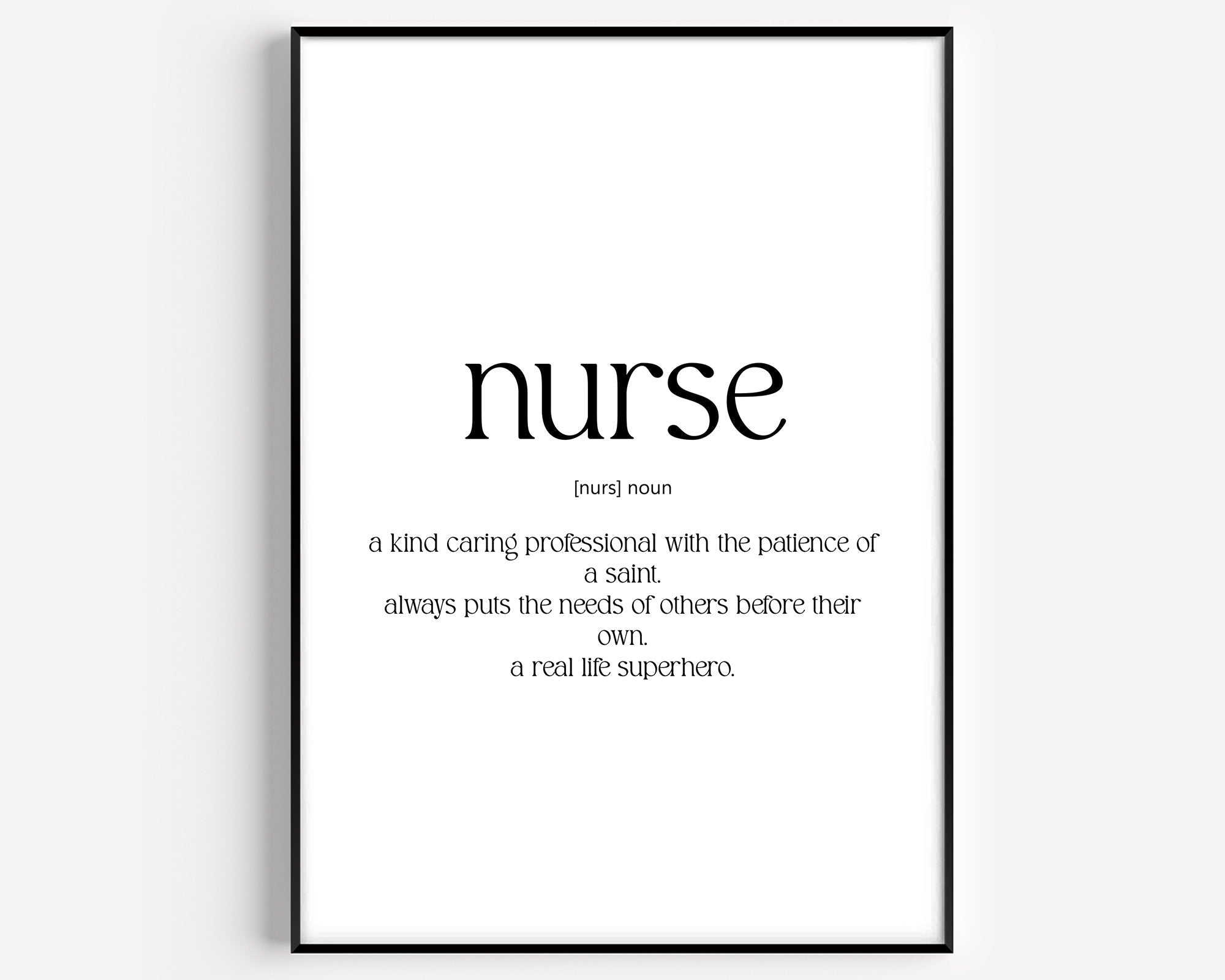Nurse Definition Print - Magic Posters