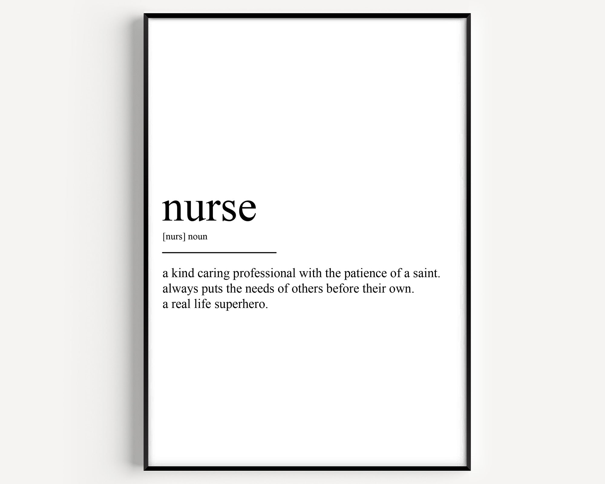 Nurse Definition Print - Magic Posters
