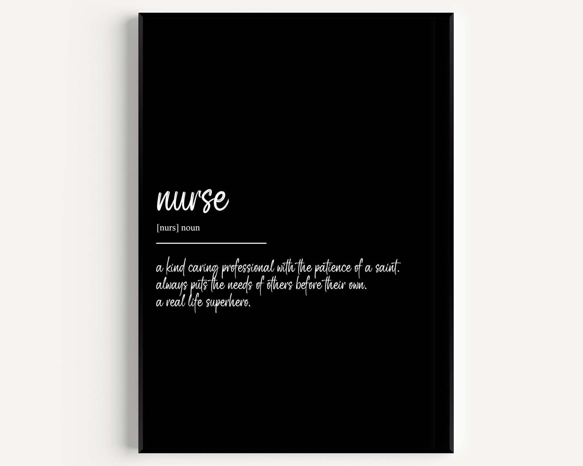 Nurse Definition Print - Magic Posters