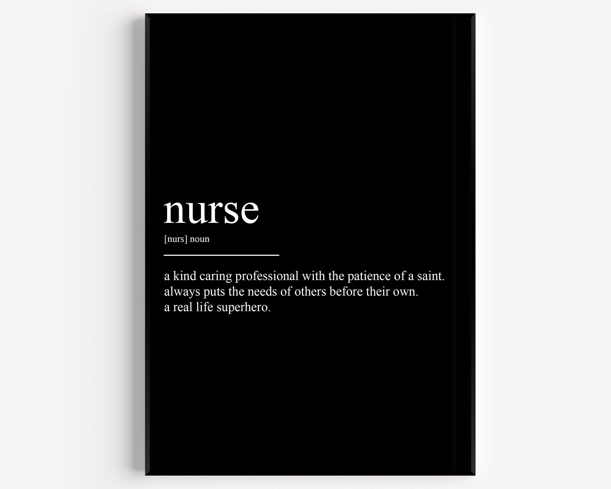 Nurse Definition Print - Magic Posters