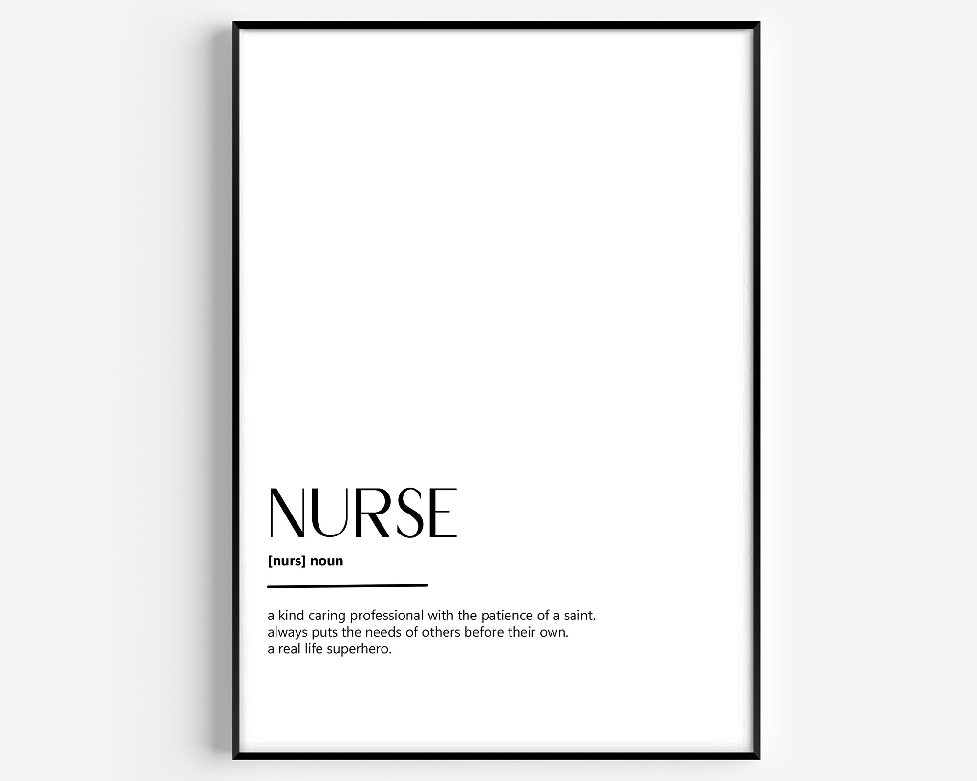 Nurse Definition Print - Magic Posters