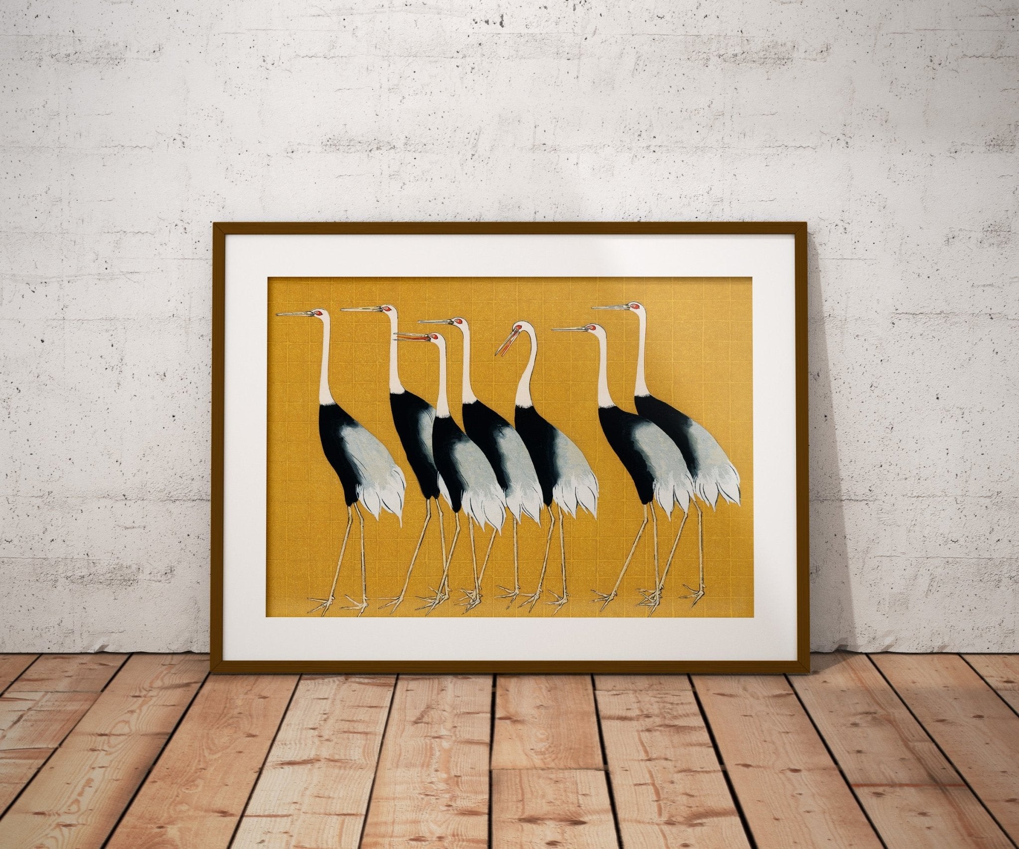 Ogata Korin Red Crowned Crane Bird Print - Magic Posters
