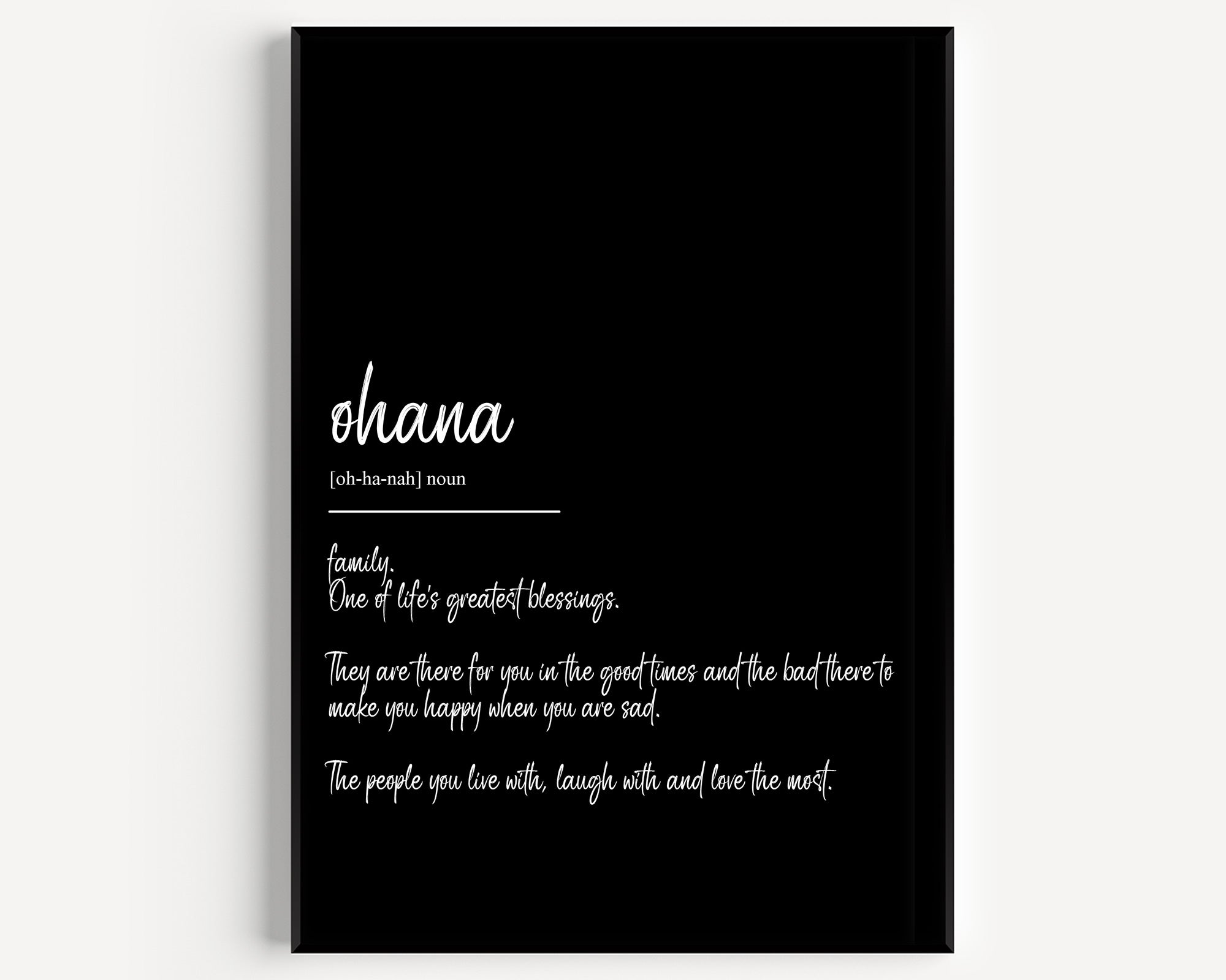 Ohana Definition Print V2 - Magic Posters