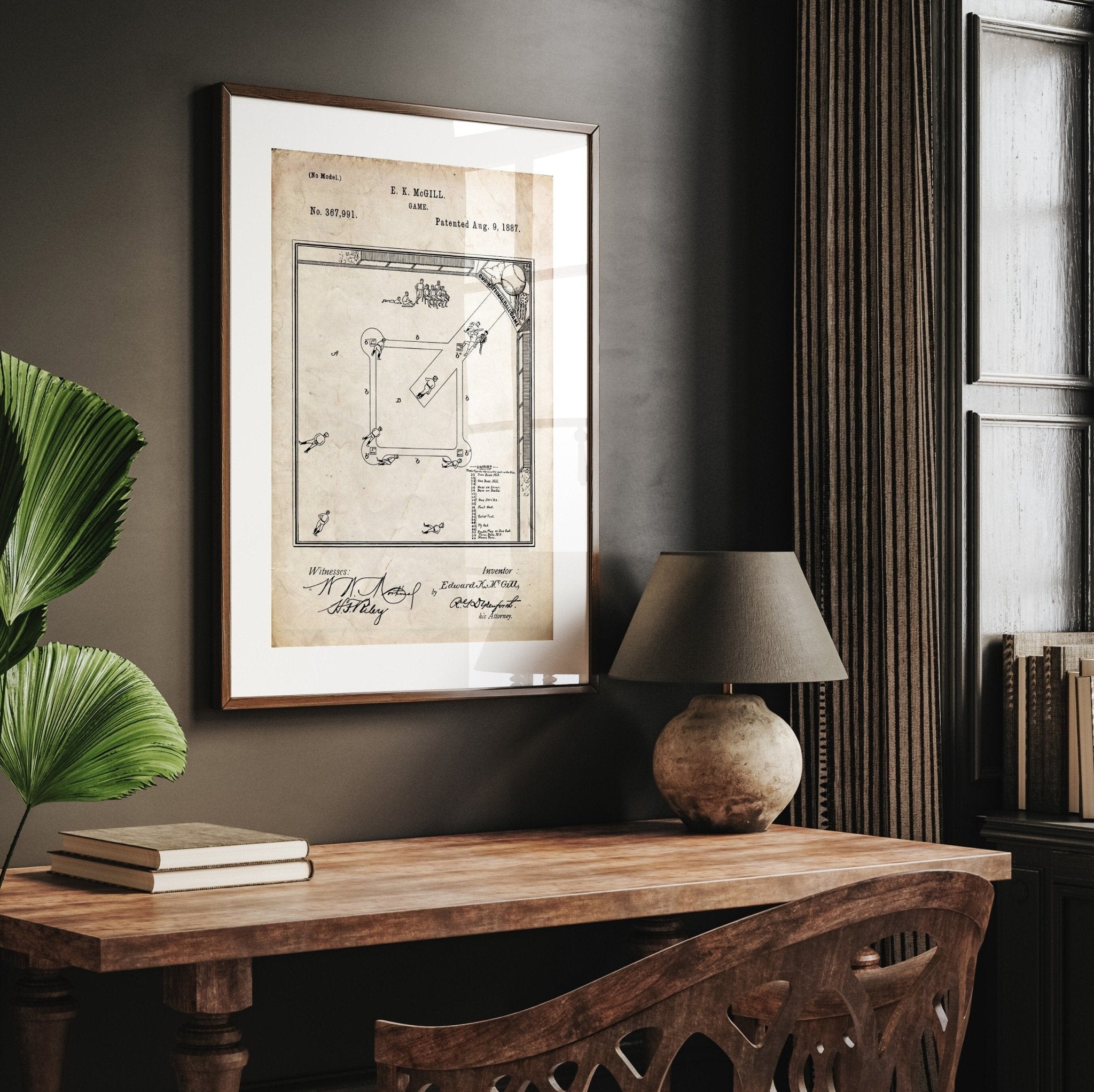 Our National Ball Game Patent Print - Magic Posters