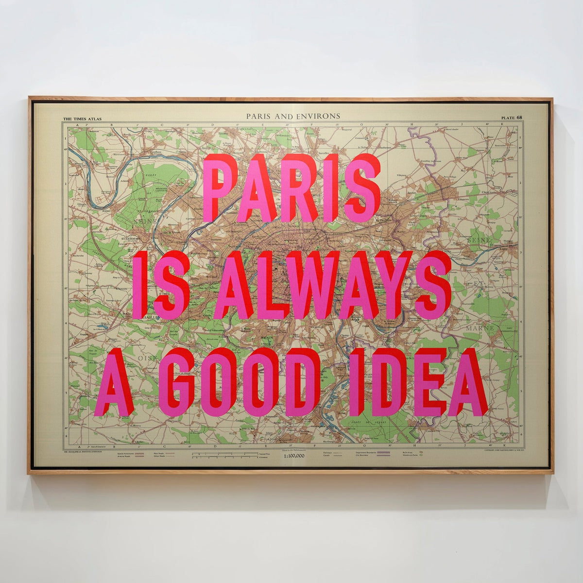 Paris Retro Pop Art Map Print - Magic Posters