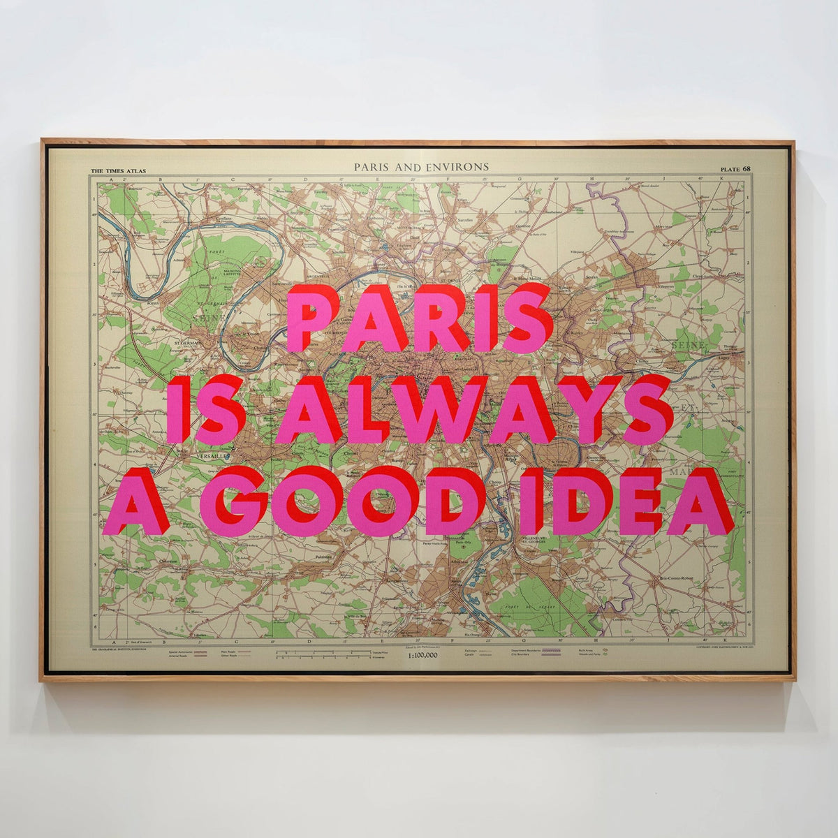 Paris Retro Pop Art Map Print - Magic Posters