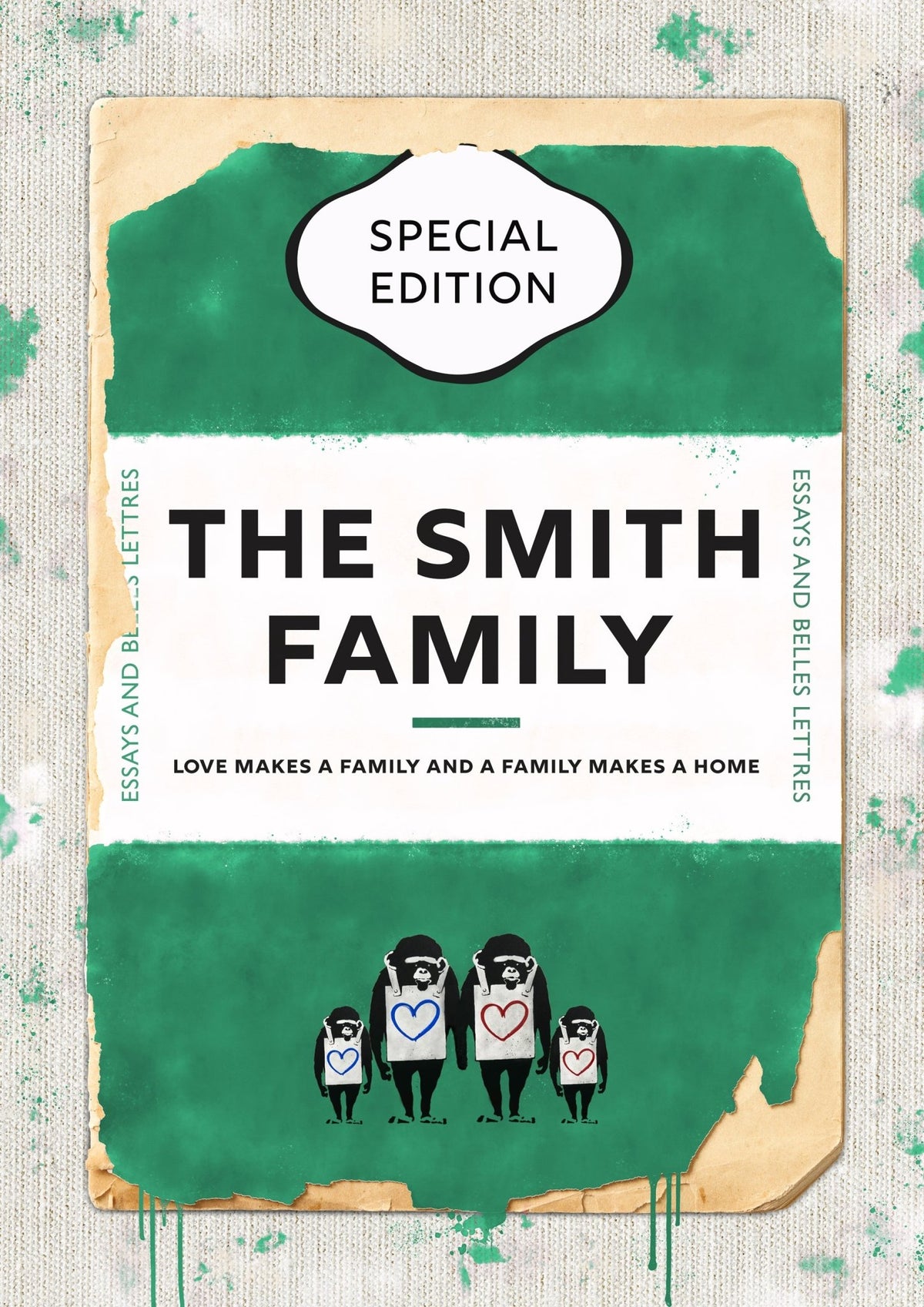 Personalised Book Cover Art Print (New Edition)