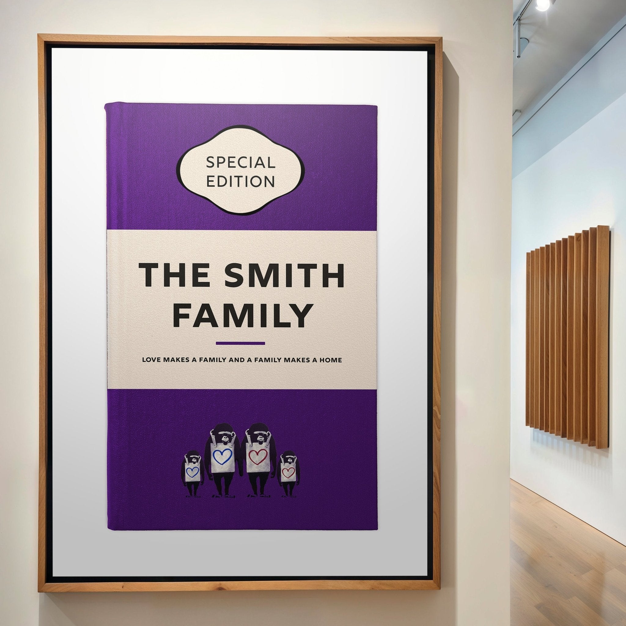 Personalised Book Cover Art Print (Classic Family Edition) - Magic Posters