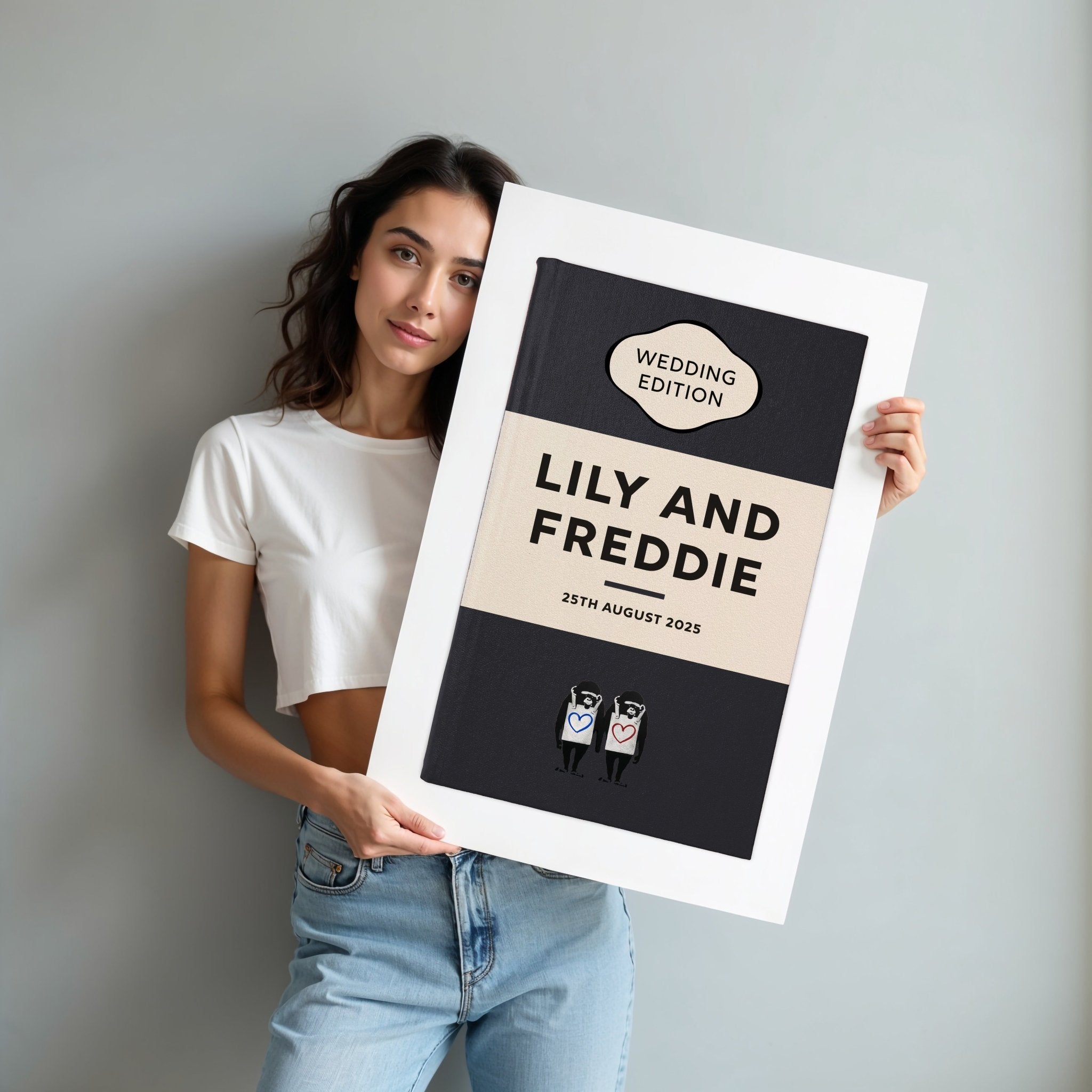 Personalised Book Cover Art Print (Classic Family Edition) - Magic Posters