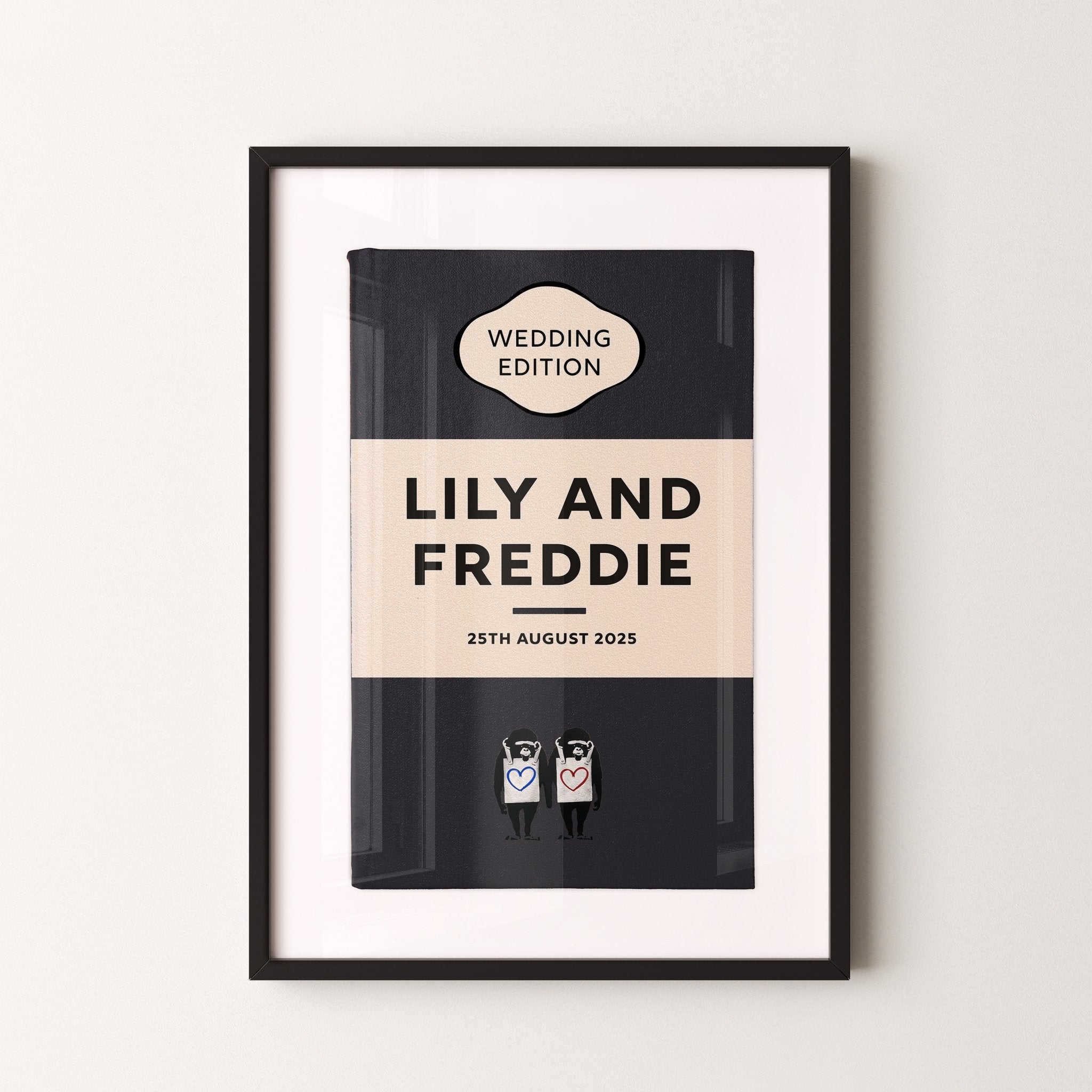 Personalised Book Cover Art Print (Classic Family Edition) - Magic Posters