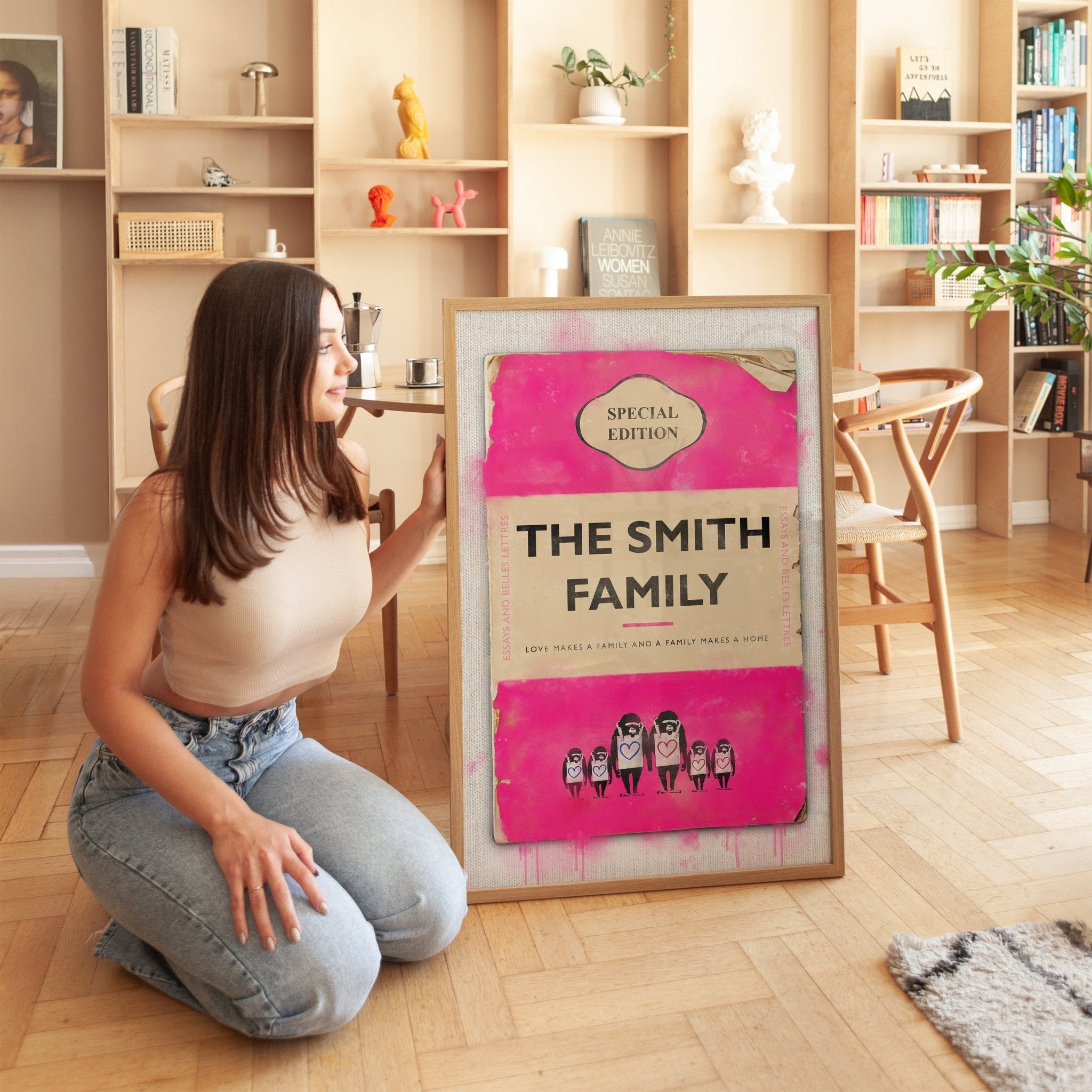 Personalised Book Cover Classic Framed Art Print (Family Edition) New This Week! - Magic Posters