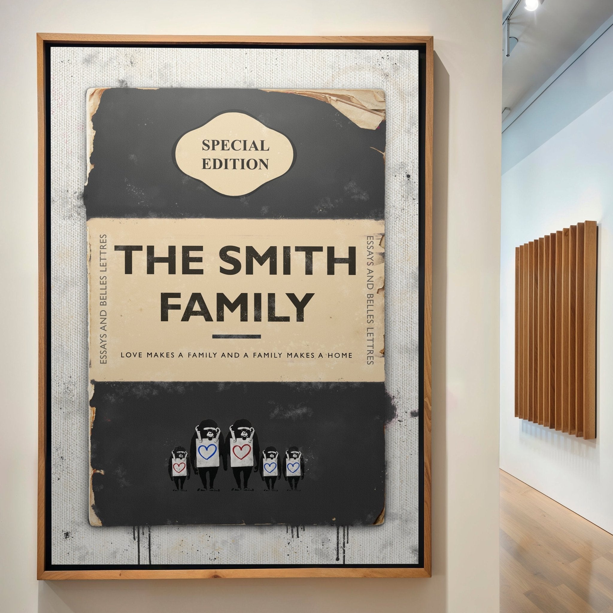 Personalised Book Cover Art Print (Family Edition) New Colours! - Magic Posters