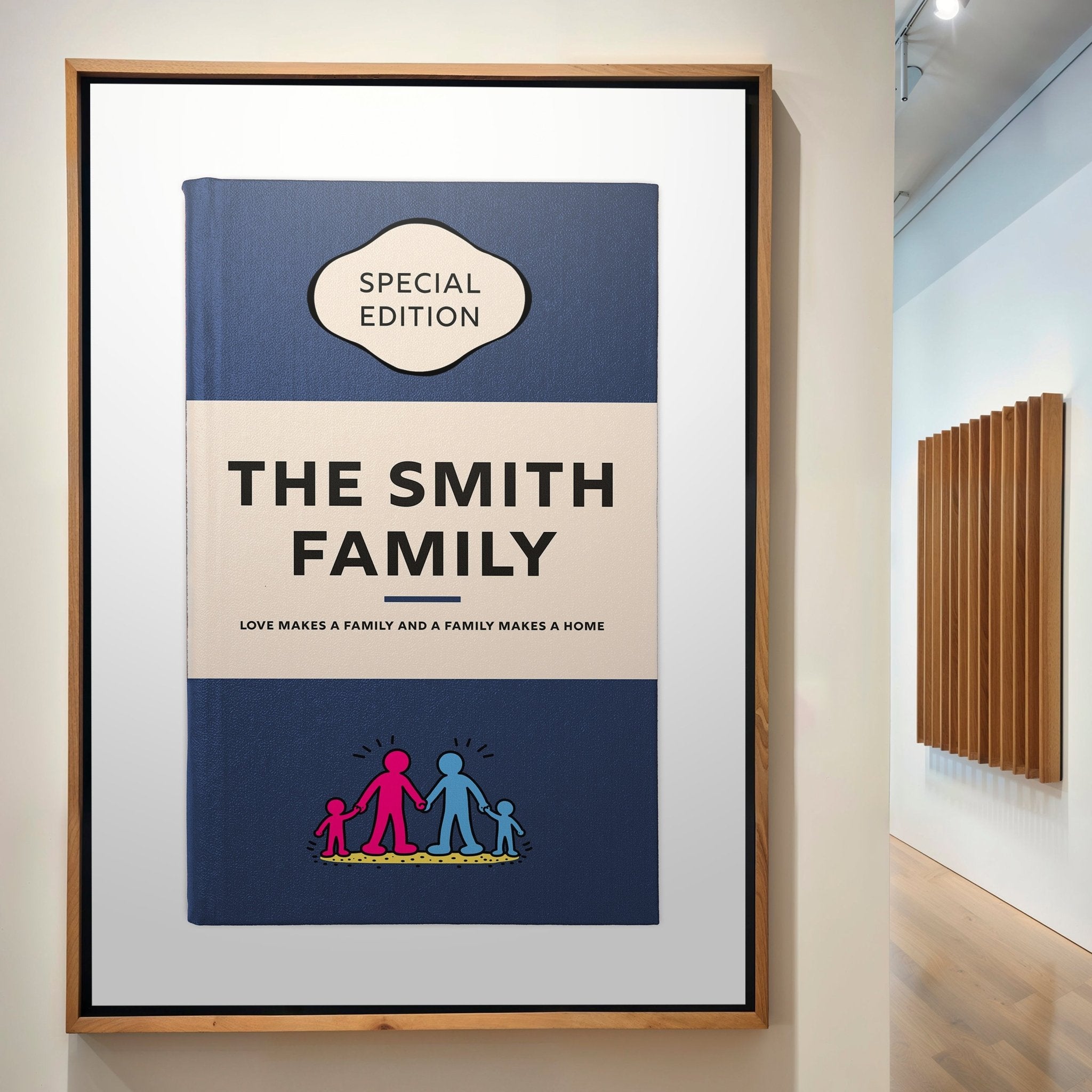 Personalised Book Cover Art Print (Family Pop Art Edition) - Magic Posters