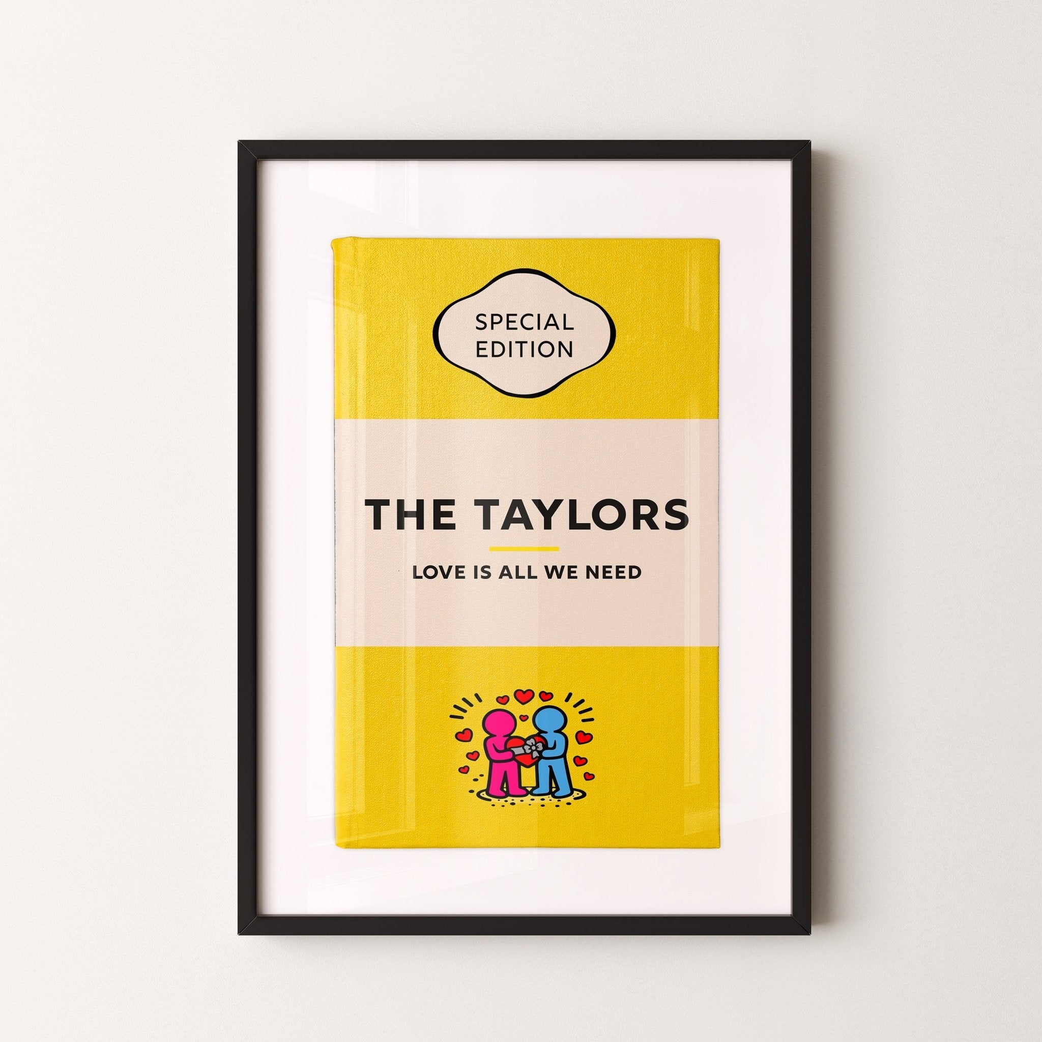 Personalised Book Cover Art Print (Family Pop Art Edition) - Magic Posters