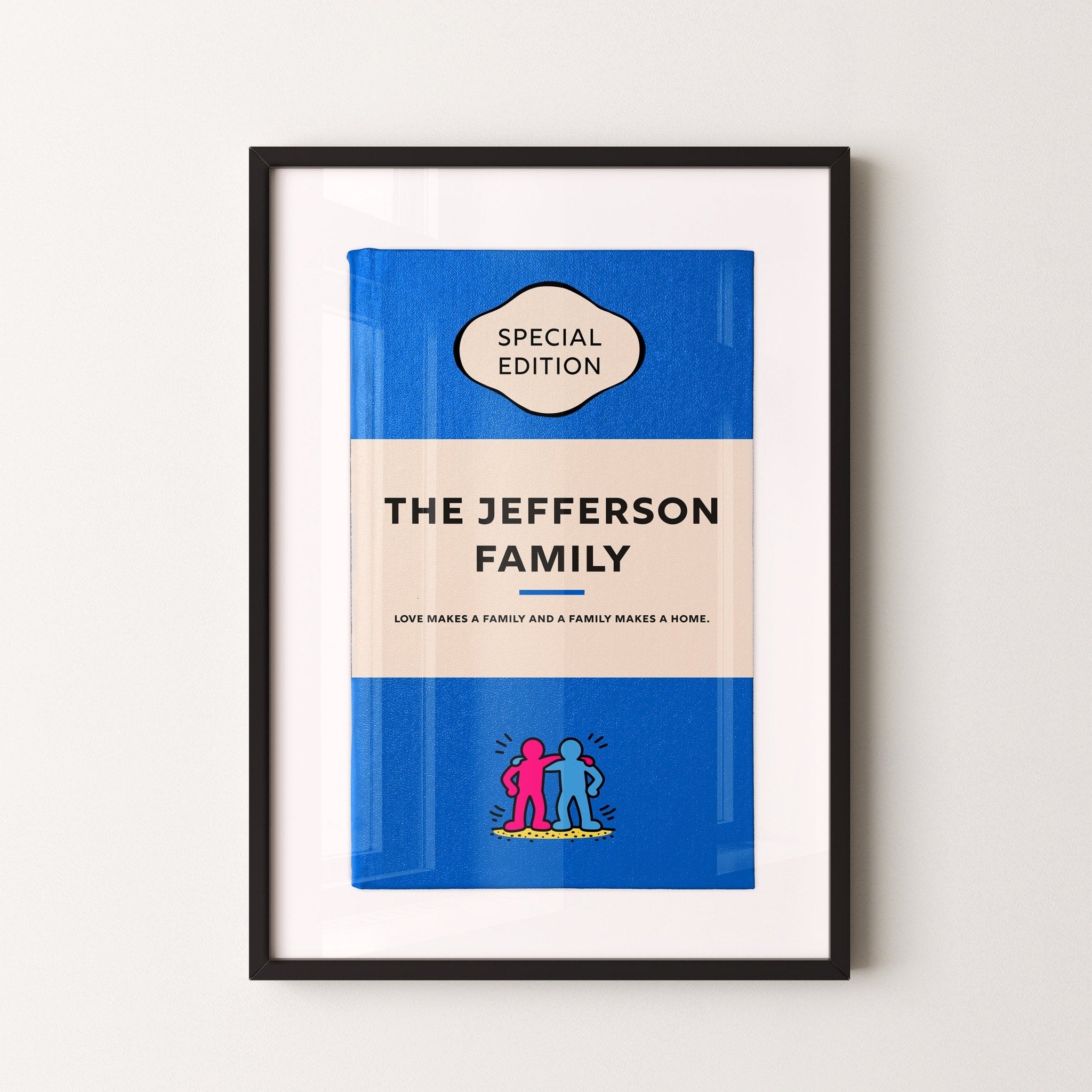 Personalised Book Cover Art Print (Family Pop Art Edition) - Magic Posters