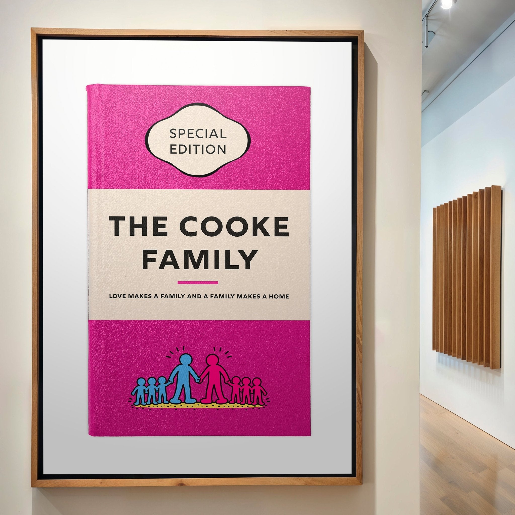 Personalised Book Cover Art Print (Family Pop Art Edition) - Magic Posters